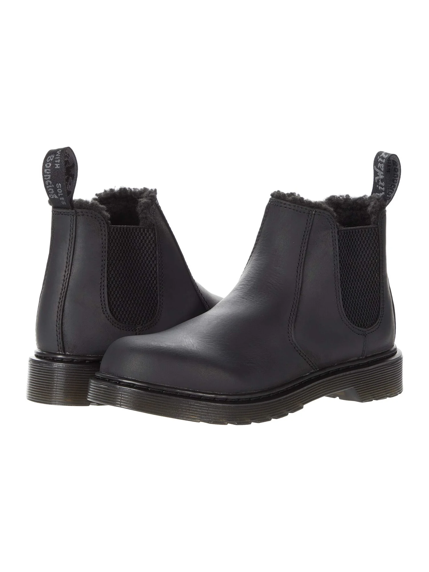 Ботинки детские Dr. Martens Kid's с мехом — изображение 5 из 6, черный