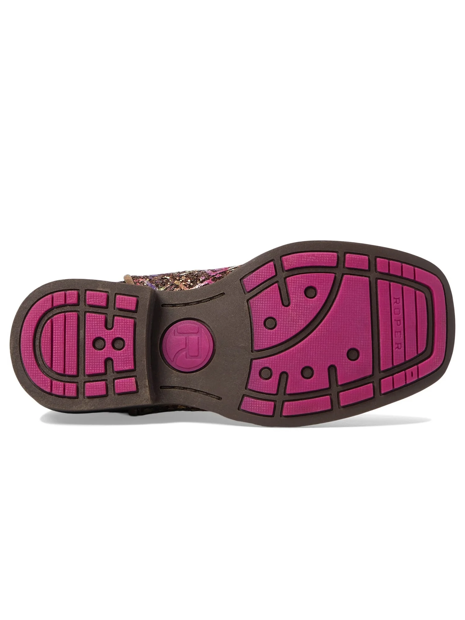 Ботинки Roper Kids Glitter Aztec (Toddler/Little Kid) — изображение 4 из 5, коричневый