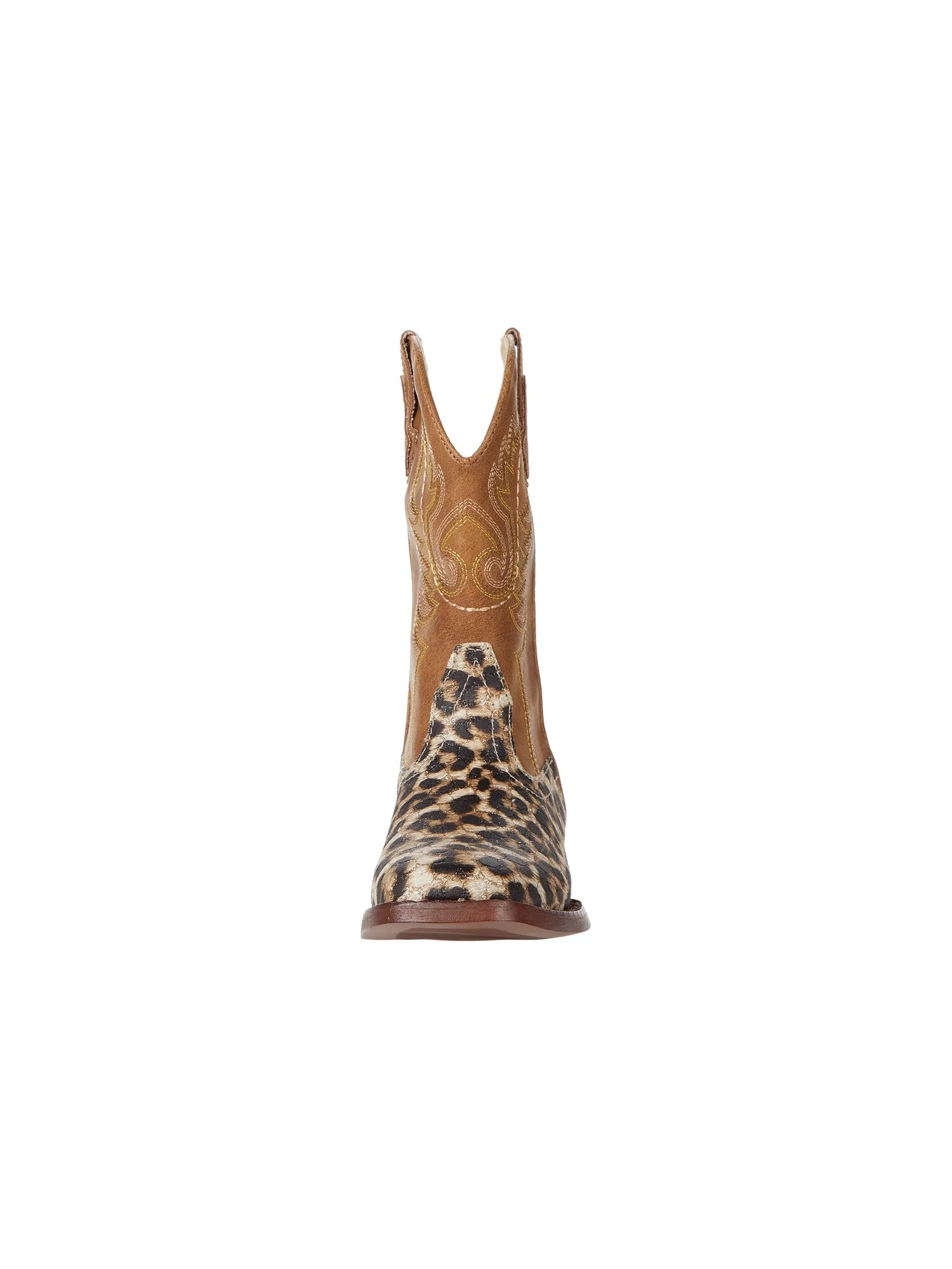 Ботинки Roper Kids Glitter Leopard (Toddler/Little Kid) — изображение 2 из 6, бежевый
