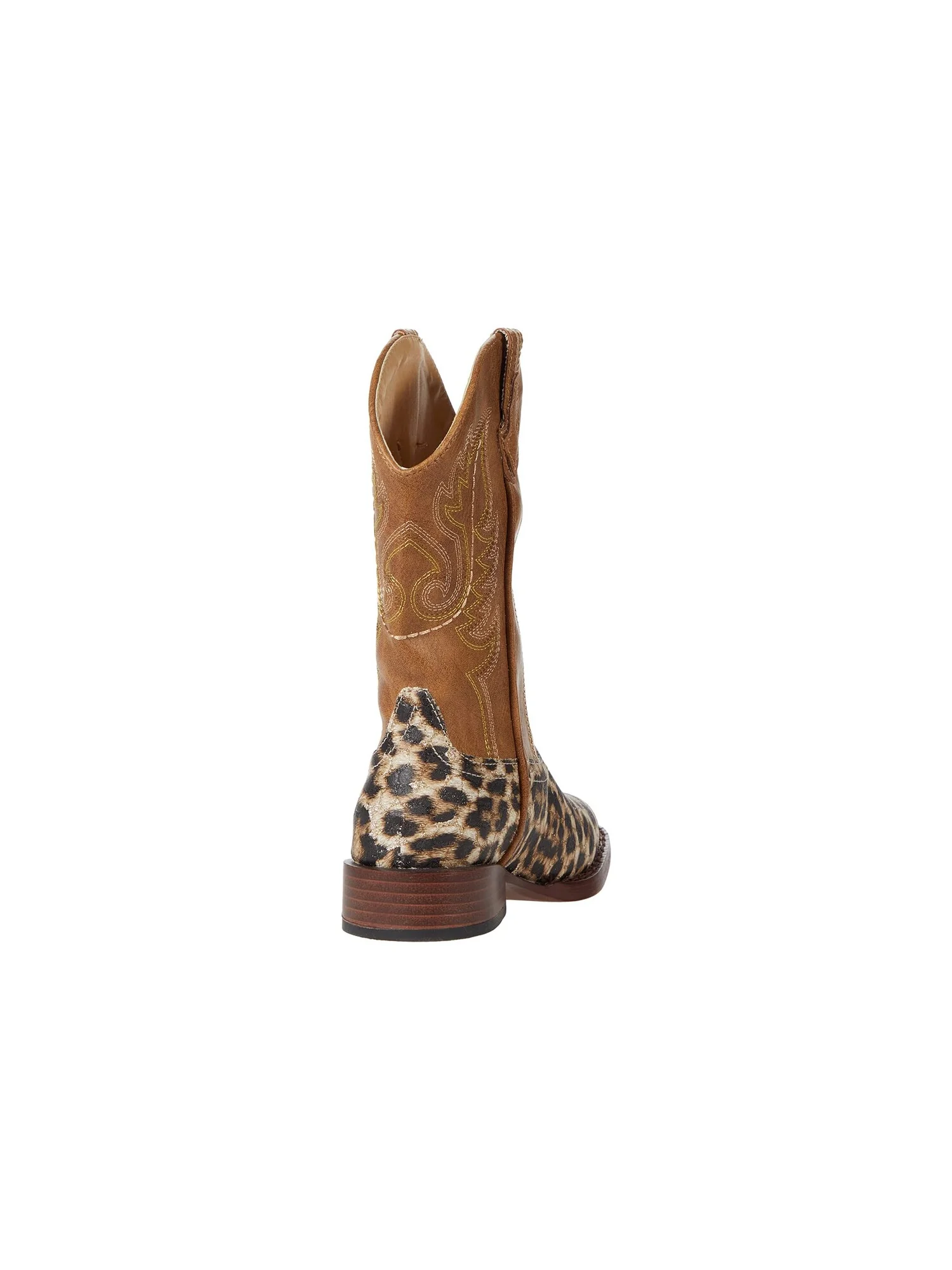 Ботинки Roper Kids Glitter Leopard (Toddler/Little Kid) — изображение 4 из 6, бежевый
