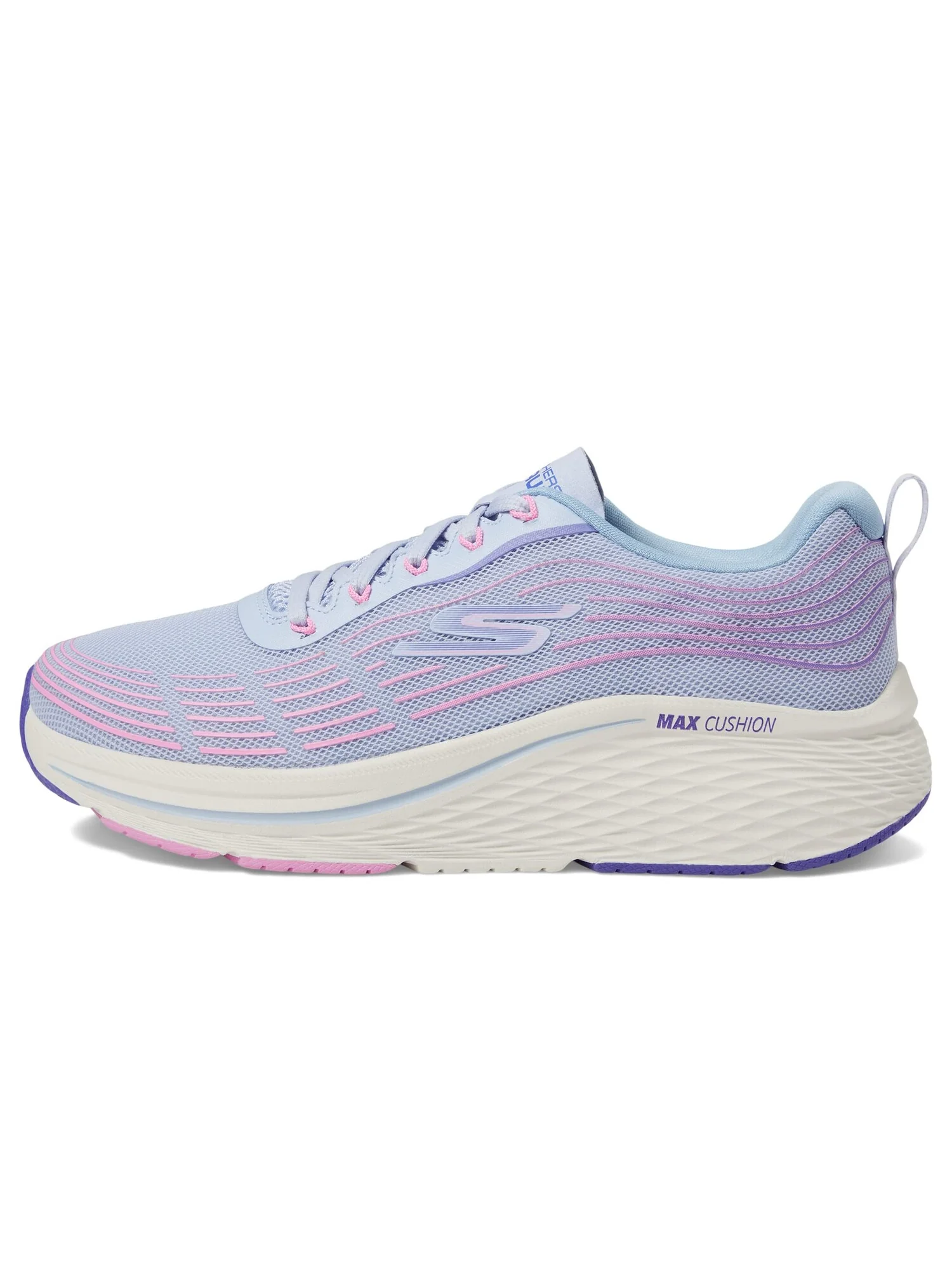 Кроссовки SKECHERS Max Cushioning Elite 2.0 — изображение 3 из 6, голубой/розовый