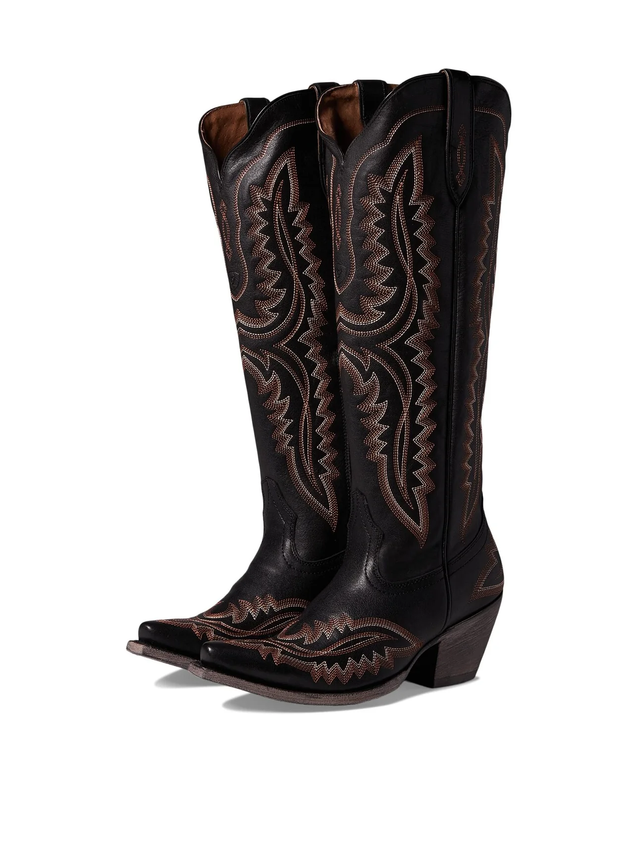 Сапоги женские Ariat Casanova ковбойские с узором — изображение 1 из 6, коричневый