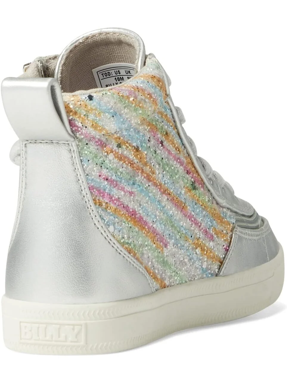Кроссовки Classic Lace High BILLY Footwear Kids — изображение 5 из 6, серебристый