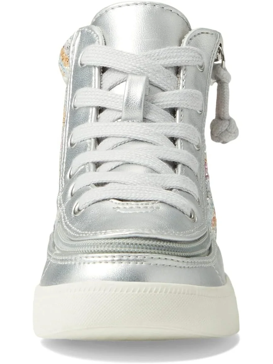 Кроссовки Classic Lace High BILLY Footwear Kids — изображение 6 из 6, серебристый