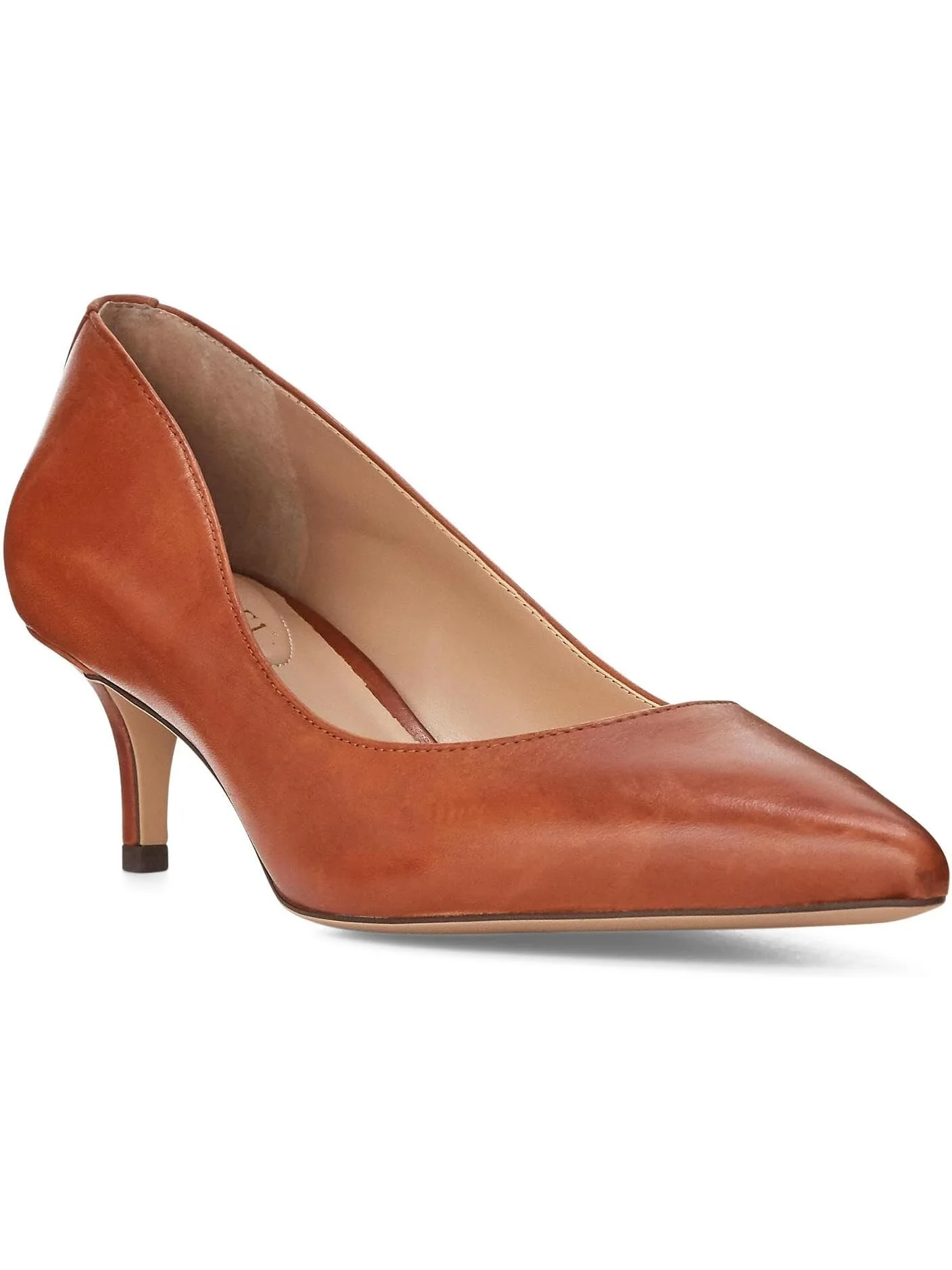 Туфли Adrienne Leather Pump LAUREN Ralph Lauren — бежевый