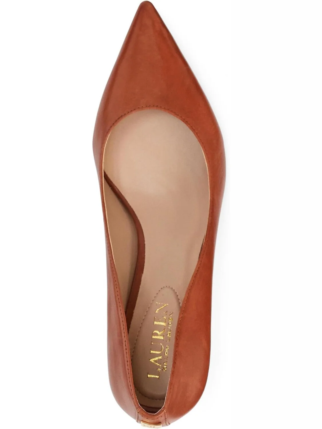 Туфли Adrienne Leather Pump LAUREN Ralph Lauren — изображение 2 из 4, глубокий бежевый