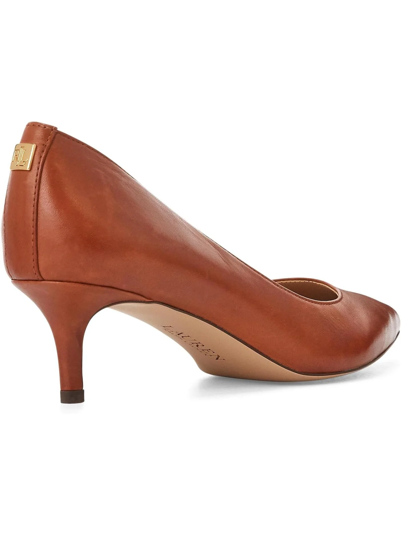 Туфли Adrienne Leather Pump LAUREN Ralph Lauren — изображение 3 из 4, глубокий бежевый