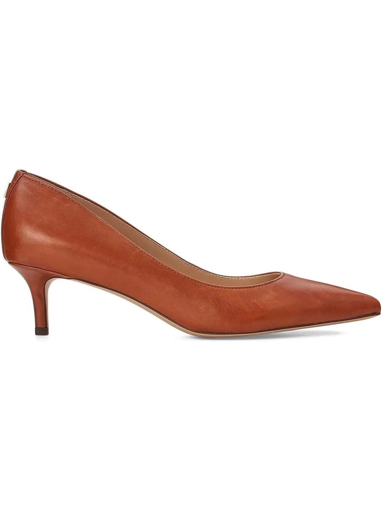 Туфли Adrienne Leather Pump LAUREN Ralph Lauren — изображение 4 из 4, глубокий бежевый