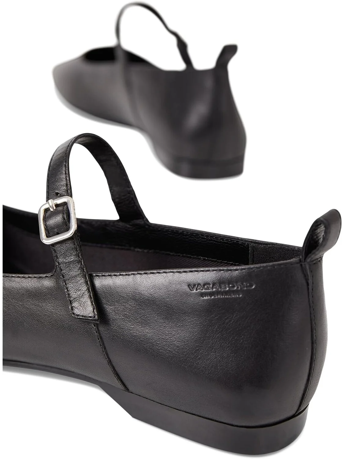 Туфли на плоской подошве Vagabond Shoemakers Delia Leather Mary Jane Flat — изображение 4 из 4, черный