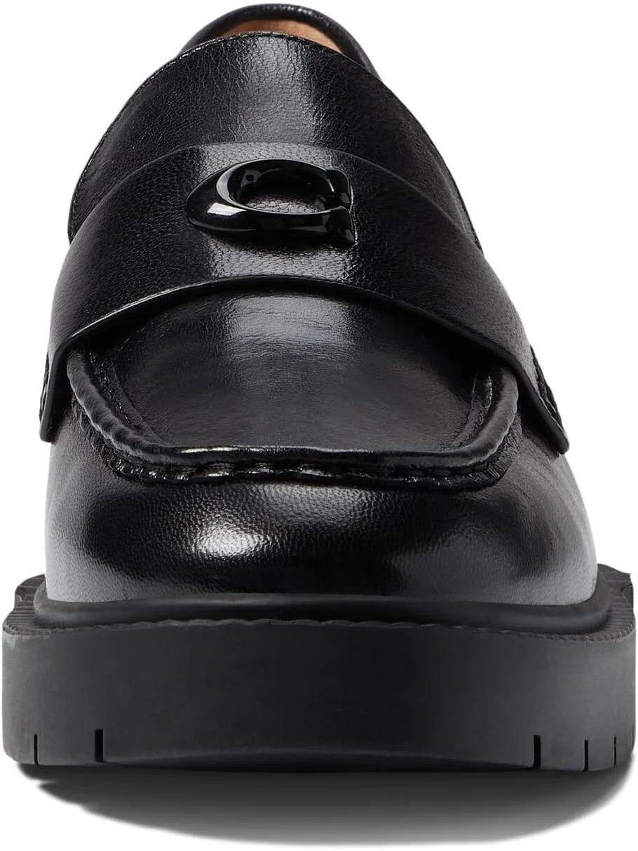 Лоферы Leah Leather Loafer COACH — изображение 2 из 5, черный