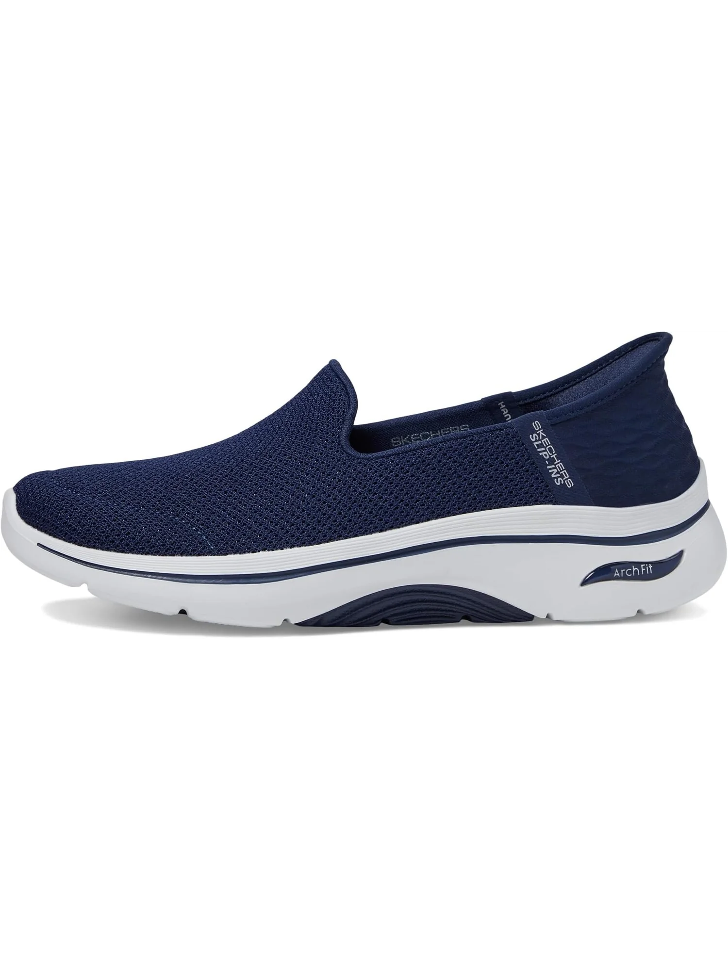 Кроссовки SKECHERS Performance Go Walk Arch Fit 2.0 Delara Hands Free Slip-Ins — изображение 4 из 4, темно-синий/белый