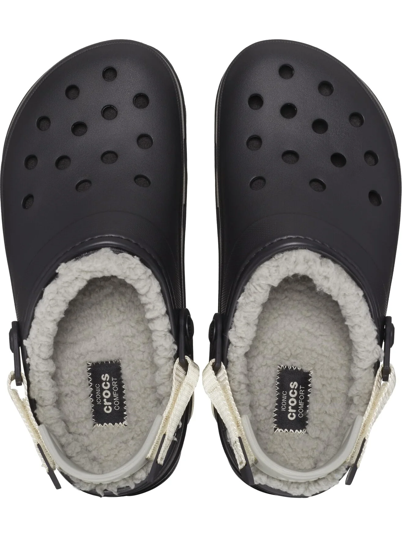 Сабо All Terrain Lined Clog Crocs — изображение 2 из 5, черный