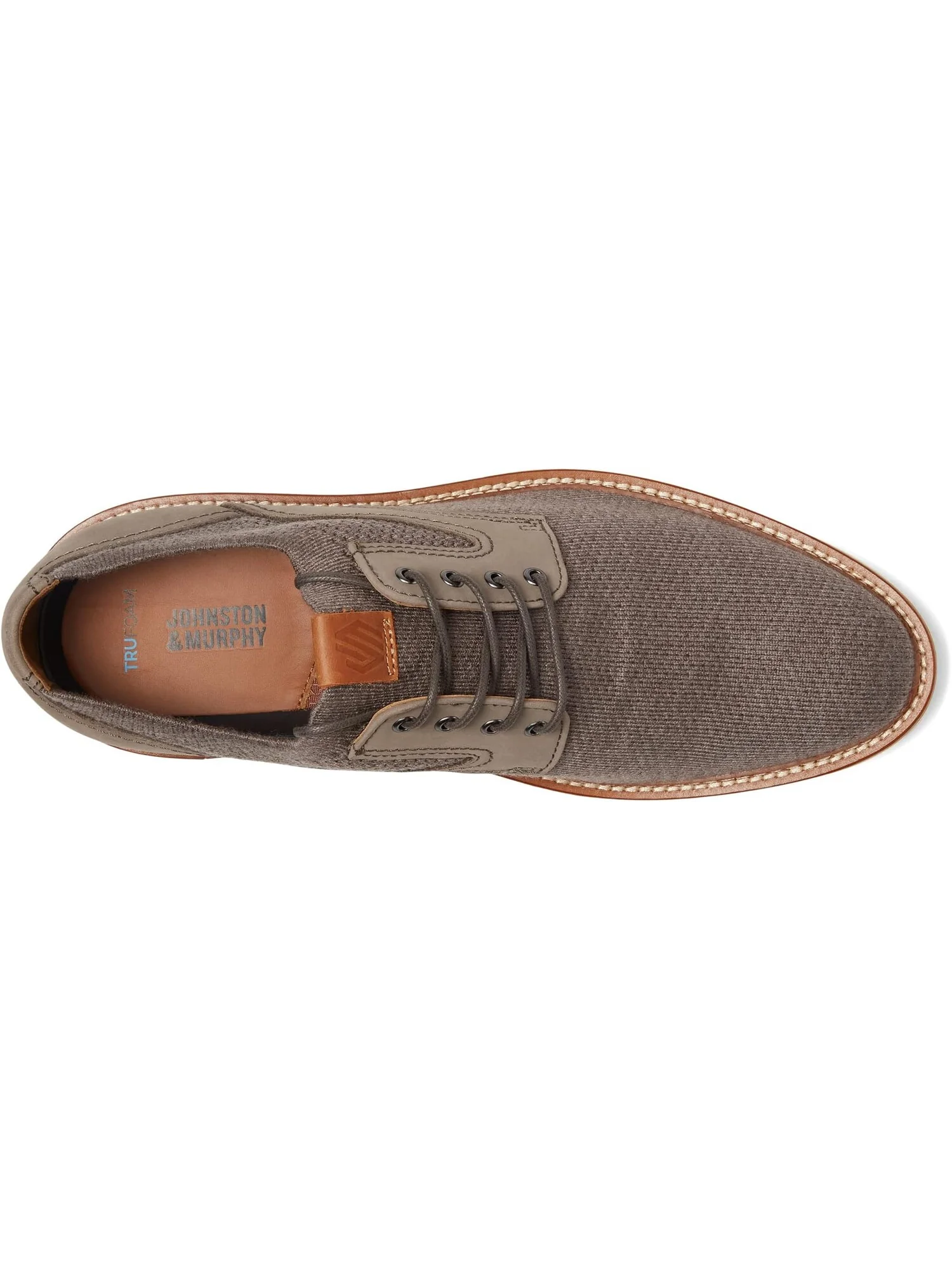 Оксфорды Upton Knit Plain Toe Johnston & Murphy — изображение 2 из 6, серый