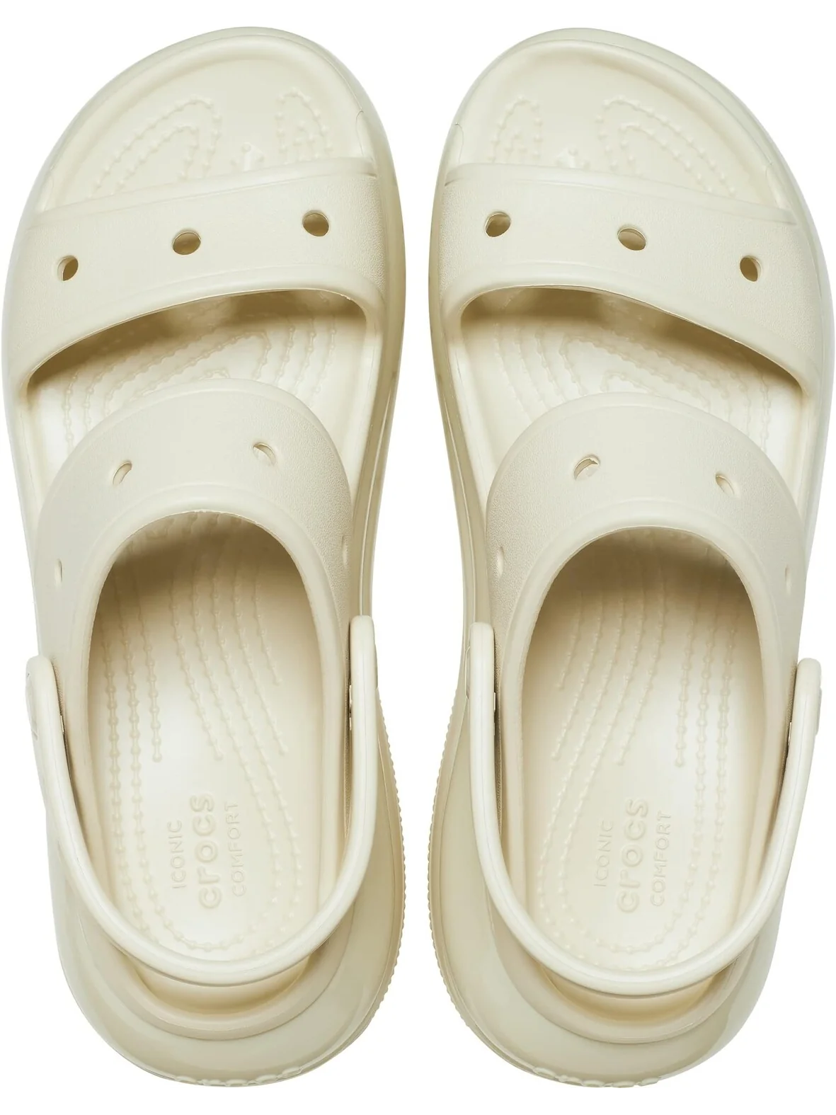 Босоножки Classic Mega Crush Sandal Crocs — изображение 2 из 6, кость