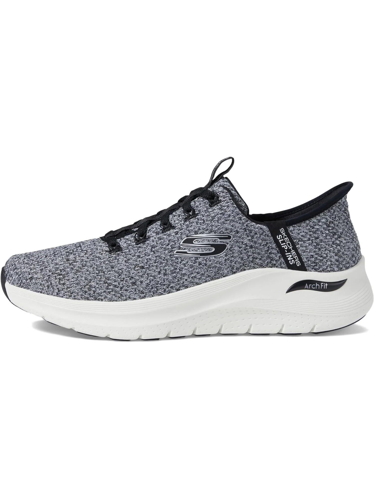 Кроссовки SKECHERS Arch Fit 2.0 Look Ahead Hands Free Slip-In — изображение 4 из 4, белый/черный