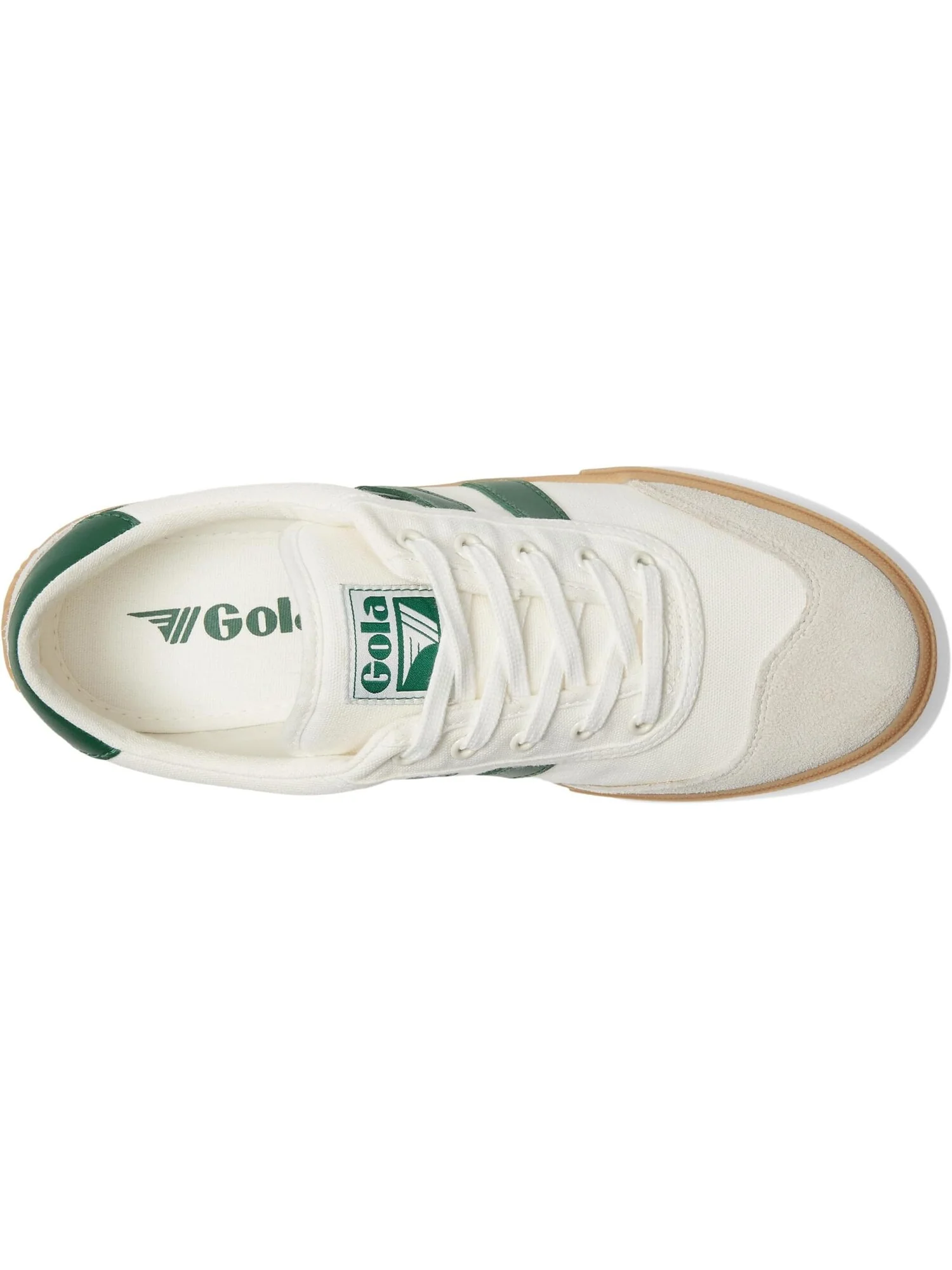 Кроссовки Badminton Gola — изображение 2 из 6, белый/зеленый