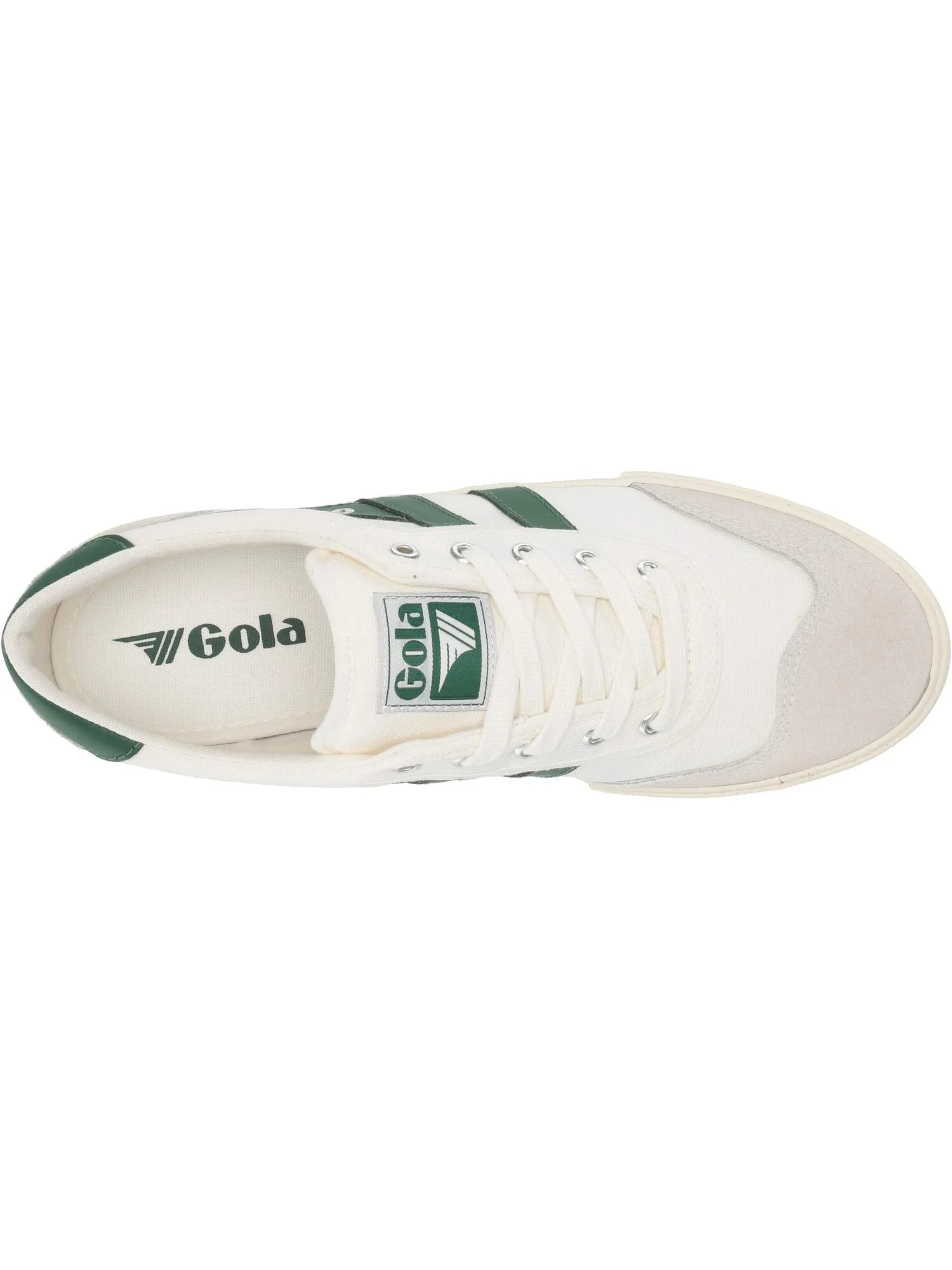 Кроссовки Gola Badminton — изображение 2 из 4, белый/зеленый
