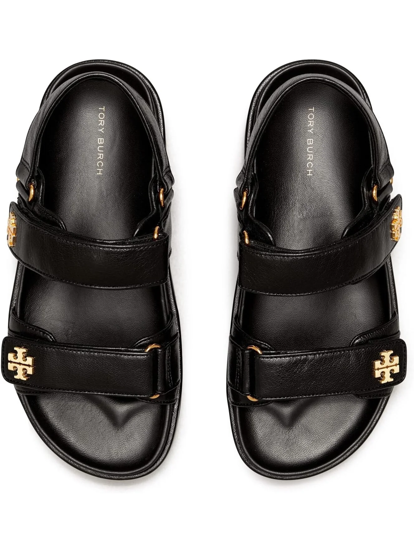 Сандалии на плоской подошве Kira Sport Sandal Tory Burch — изображение 2 из 3, черный