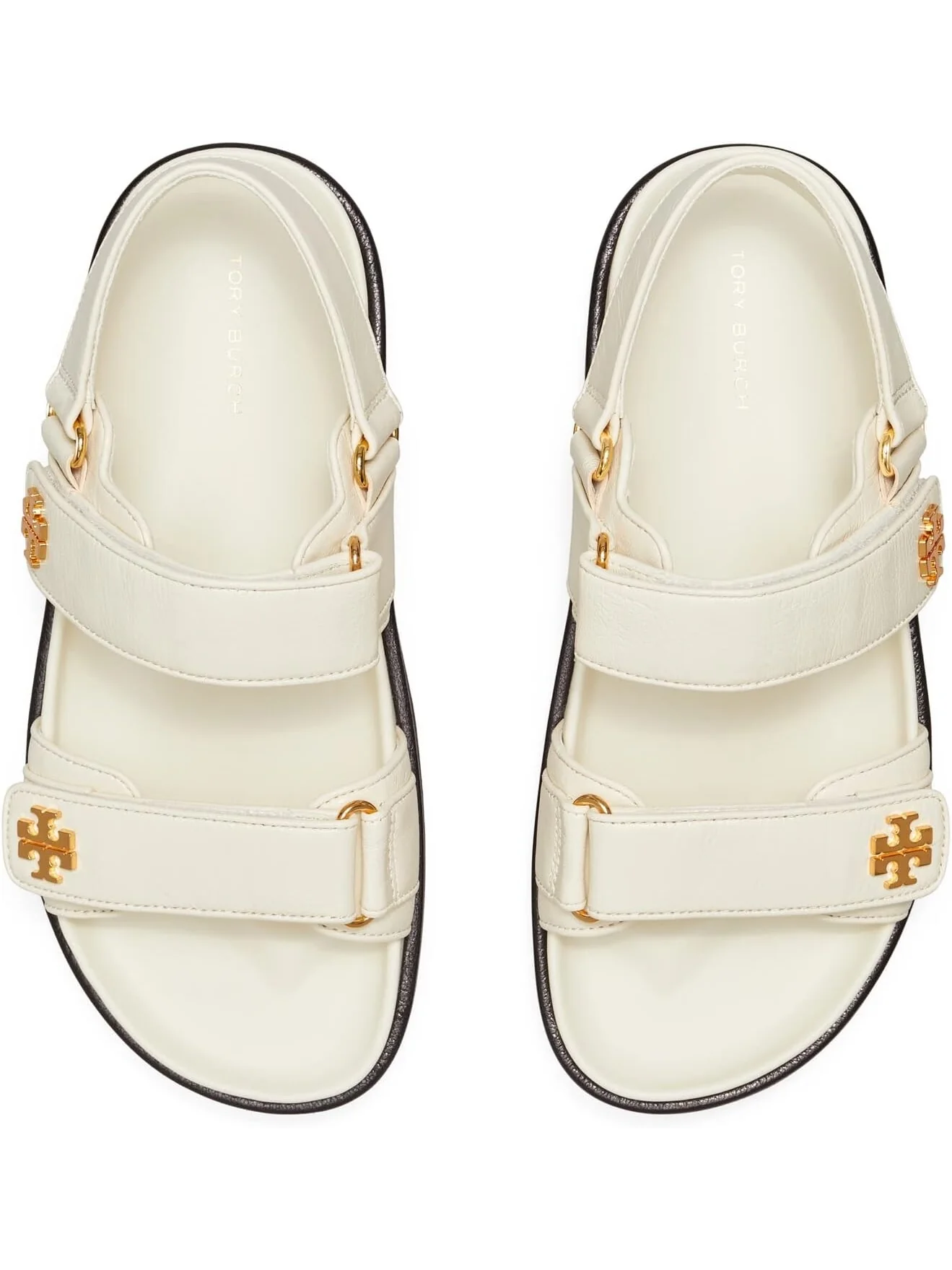 Сандалии на плоской подошве Kira Sport Sandal Tory Burch — изображение 2 из 3, слоновая кость