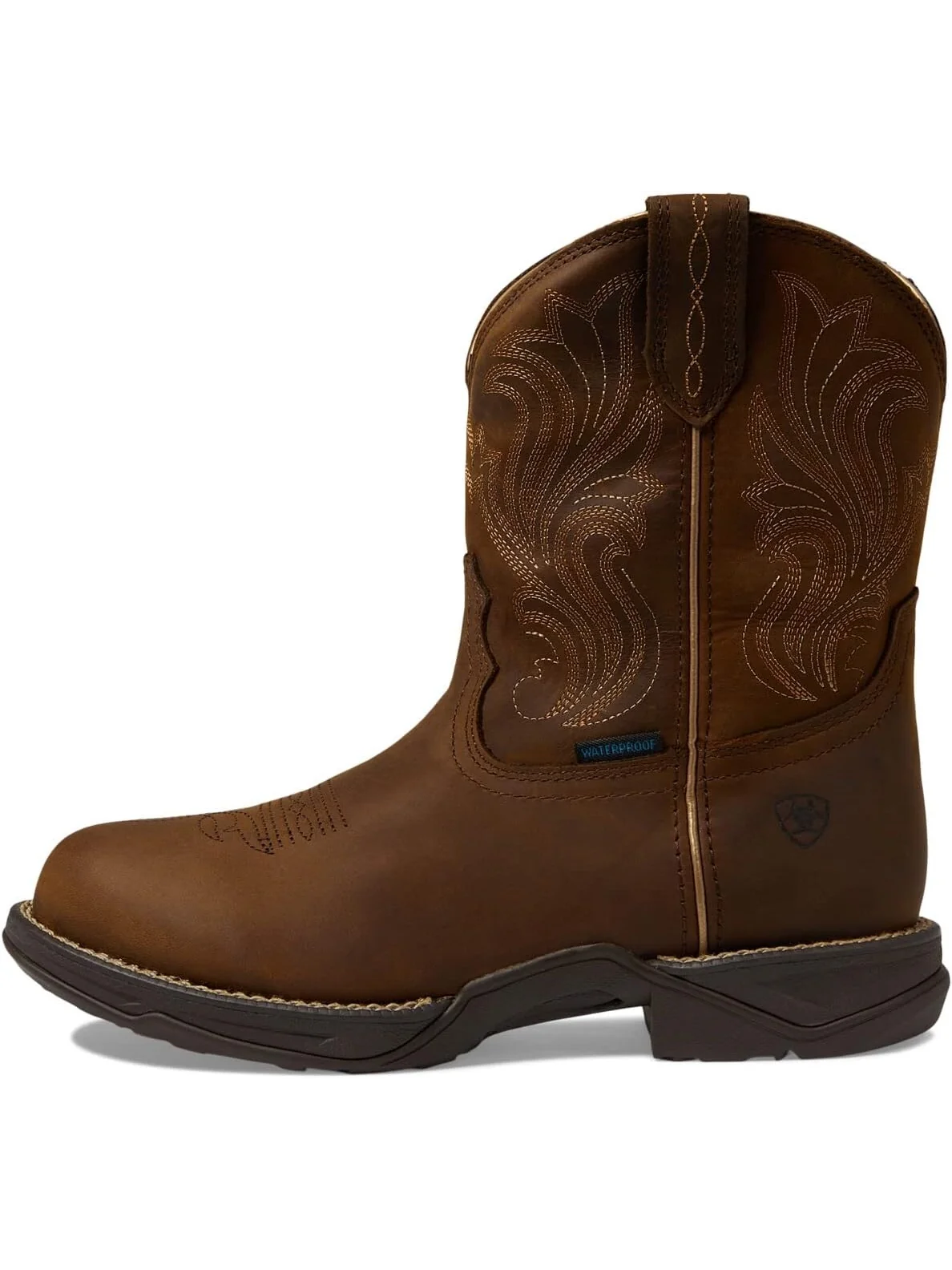 Женские сапоги Ariat в ковбойском стиле короткие — изображение 4 из 6, темно-коричневый
