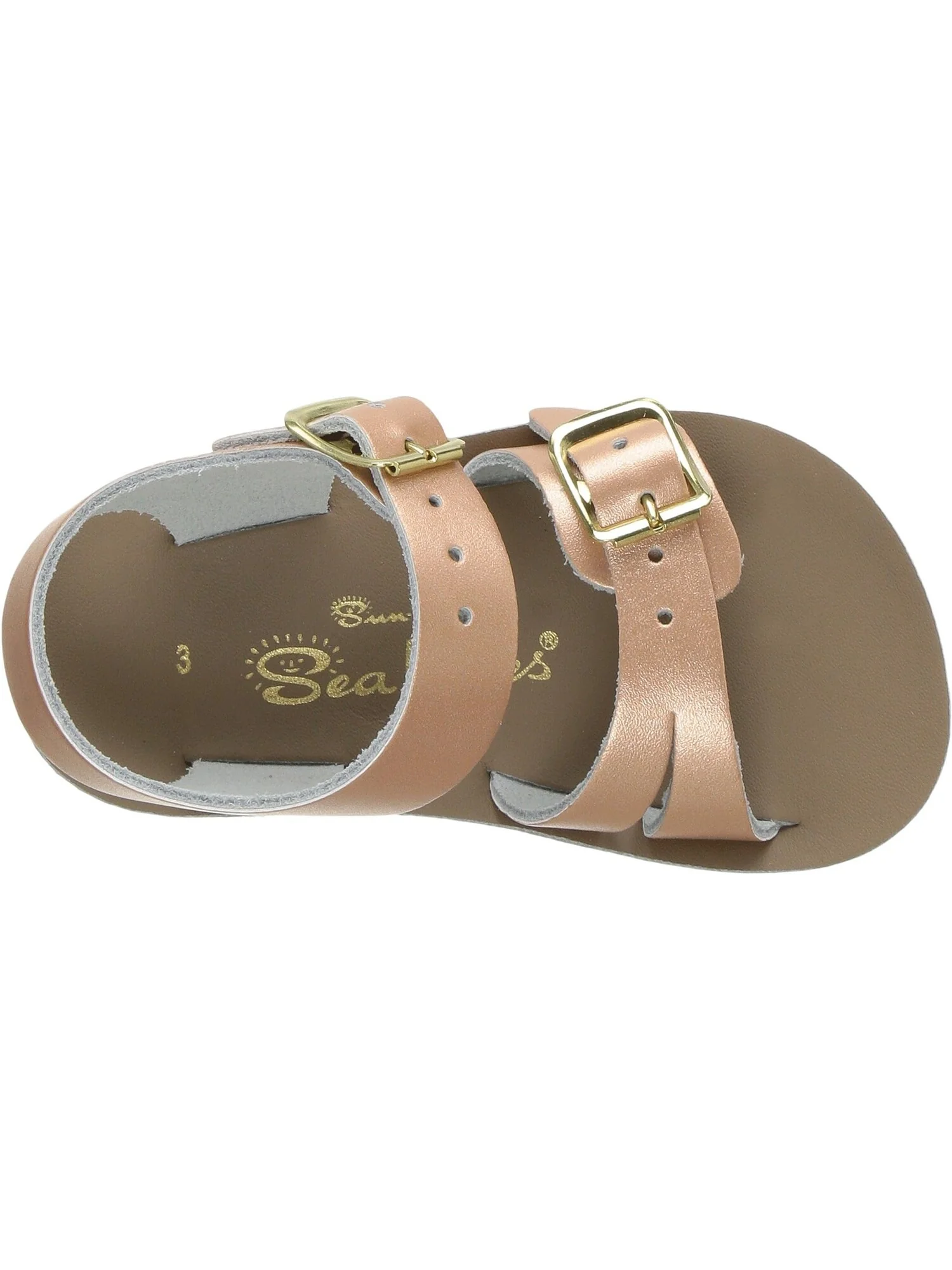 Сандалии на плоской подошве Sun-San - Sea Wees Salt Water Sandal by Hoy Shoes — изображение 2 из 7, розовый золотистый