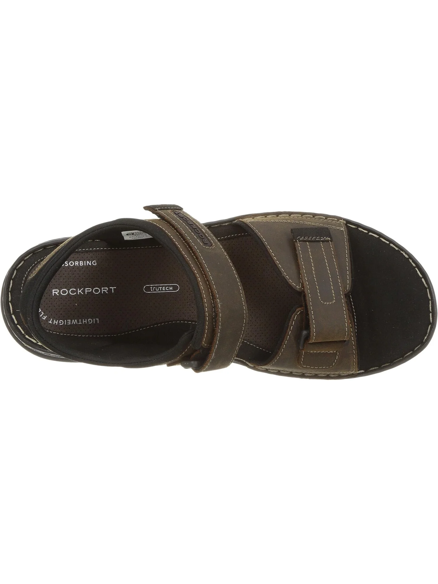 Сандалии на плоской подошве Darwyn Quarter Strap Rockport — изображение 2 из 7, коричневый