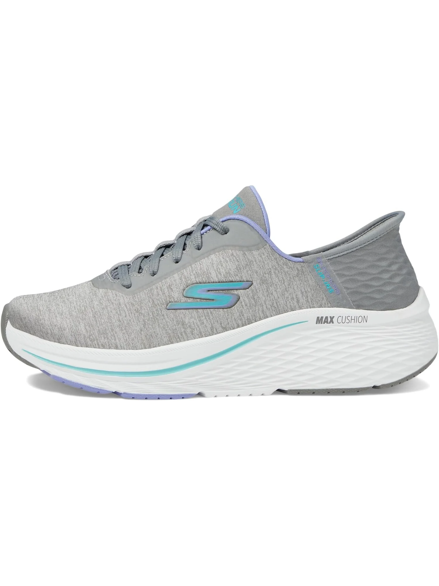Кроссовки SKECHERS Max Cushioning Elite 2.0 Prevail Hands Free Slip-Ins — изображение 4 из 4, серый/синий