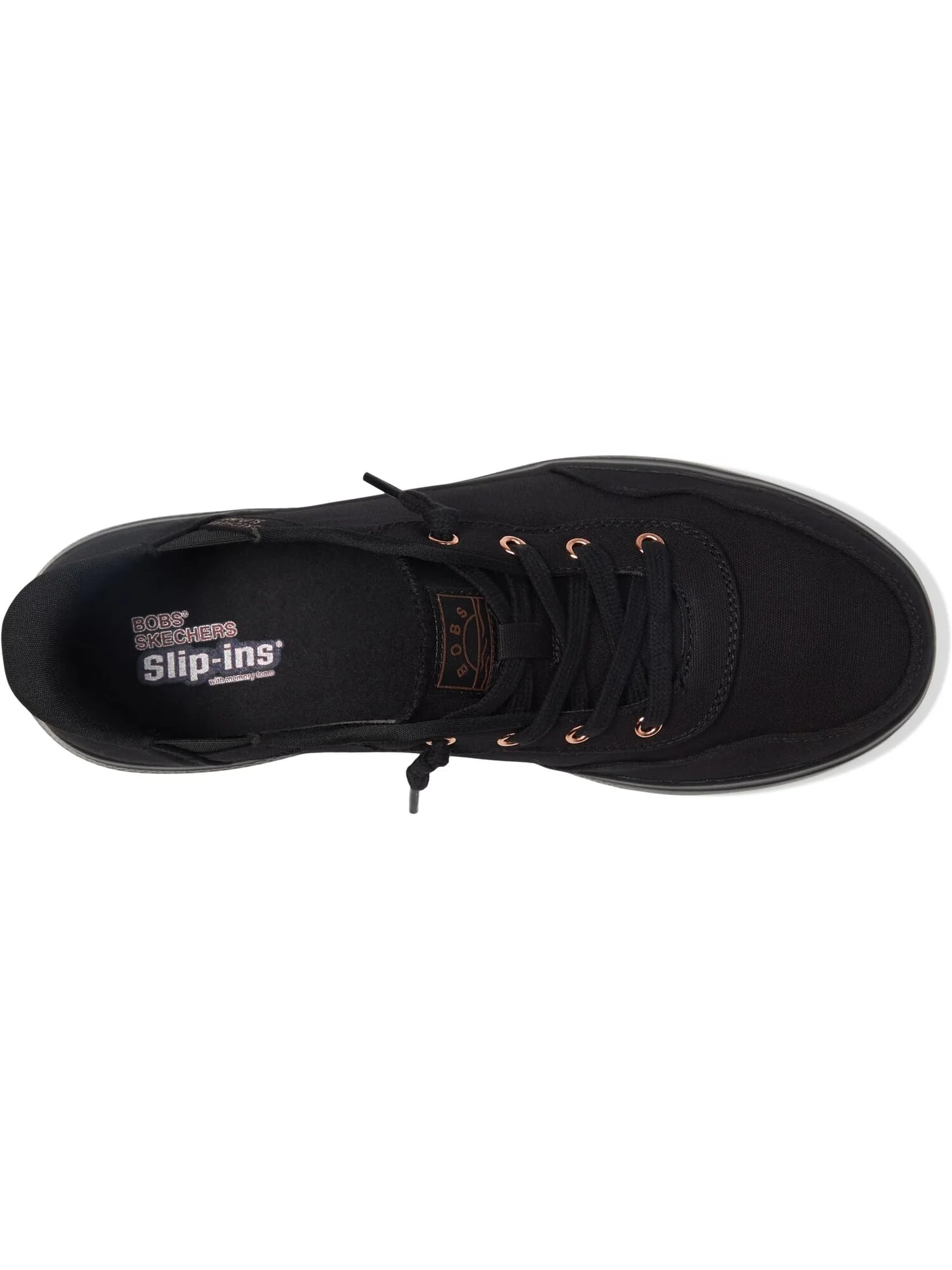 Кроссовки Bobs Skipper - Keep It Sweet Hands Free Slip-Ins BOBS from SKECHERS — изображение 2 из 6, черный/черный