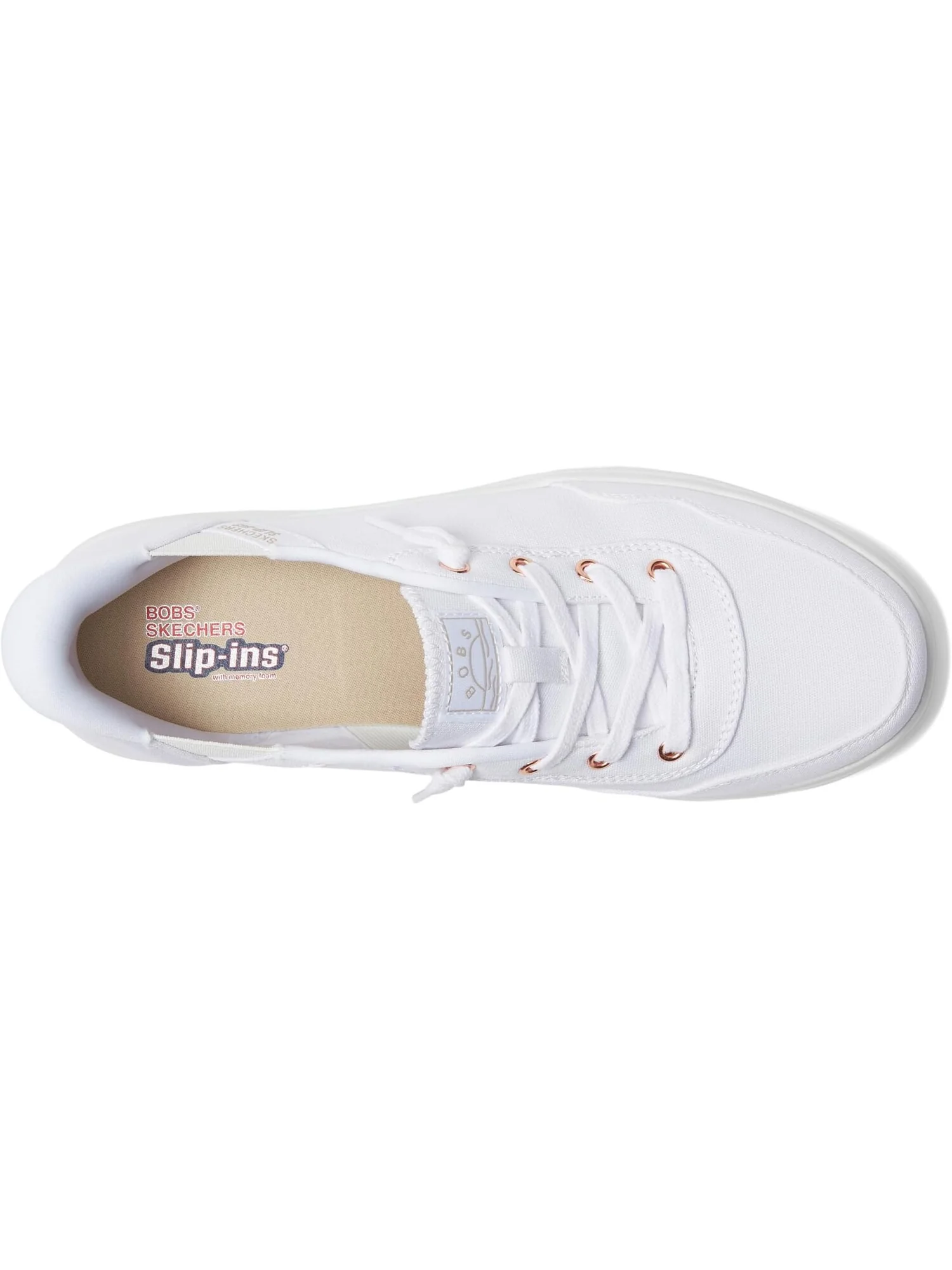 Кроссовки Bobs Skipper - Keep It Sweet Hands Free Slip-Ins BOBS from SKECHERS — изображение 2 из 6, белый