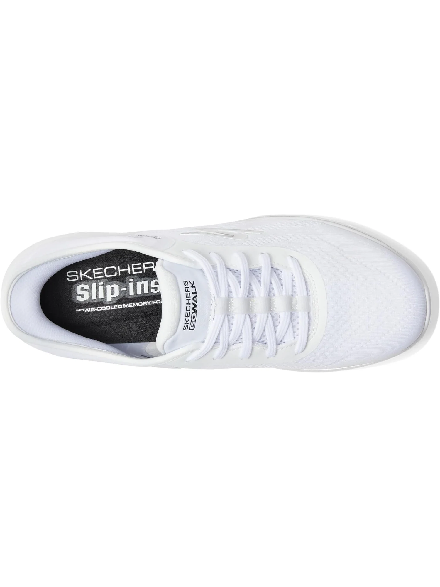 Кроссовки SKECHERS Performance Go Walk 7 Valin Hands Free Slip-Ins — изображение 2 из 4, белый/черный