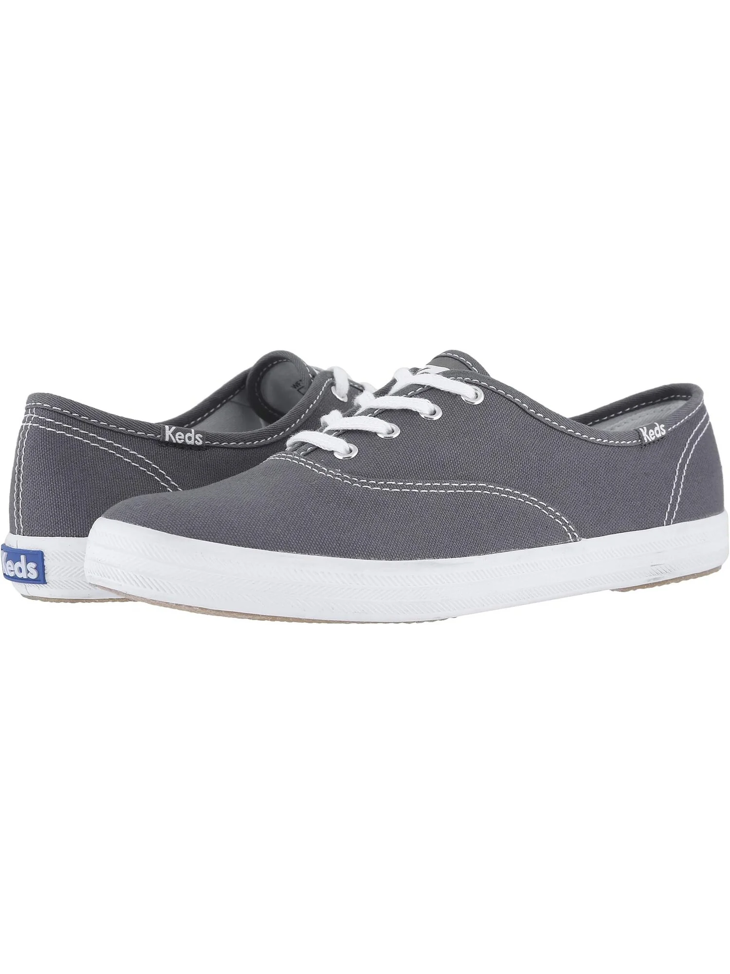 Кроссовки Keds Champion Canvas Lace-Up — изображение 1 из 4, серый