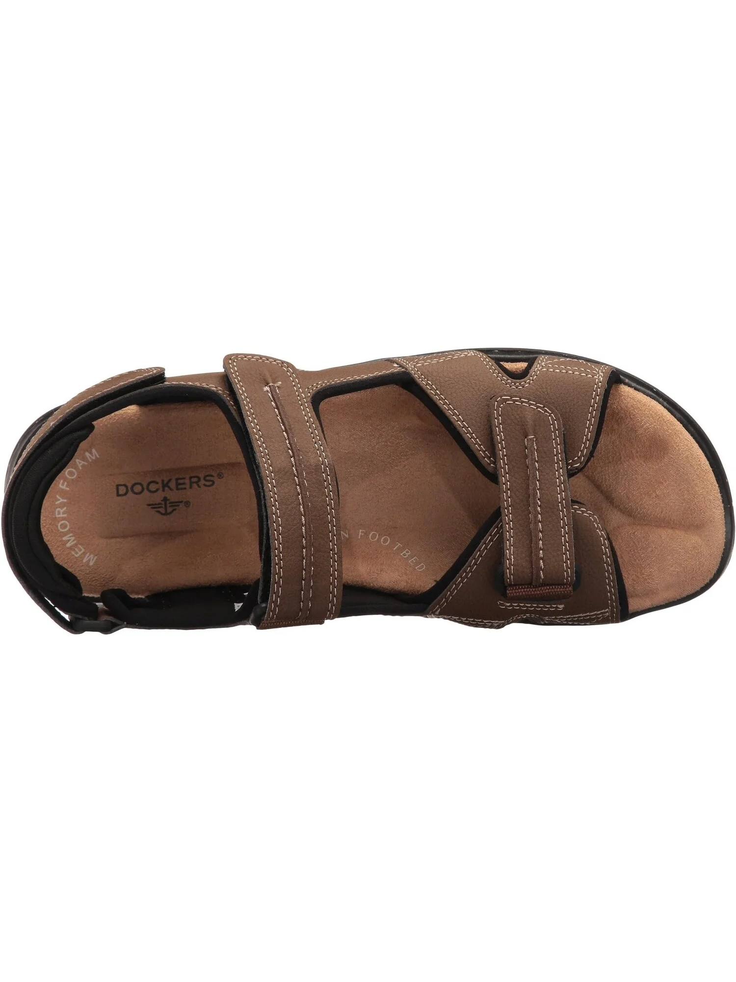 Сандалии на плоской подошве Newpage Quarter Strap Sandal Dockers — изображение 2 из 6, темный бежевый