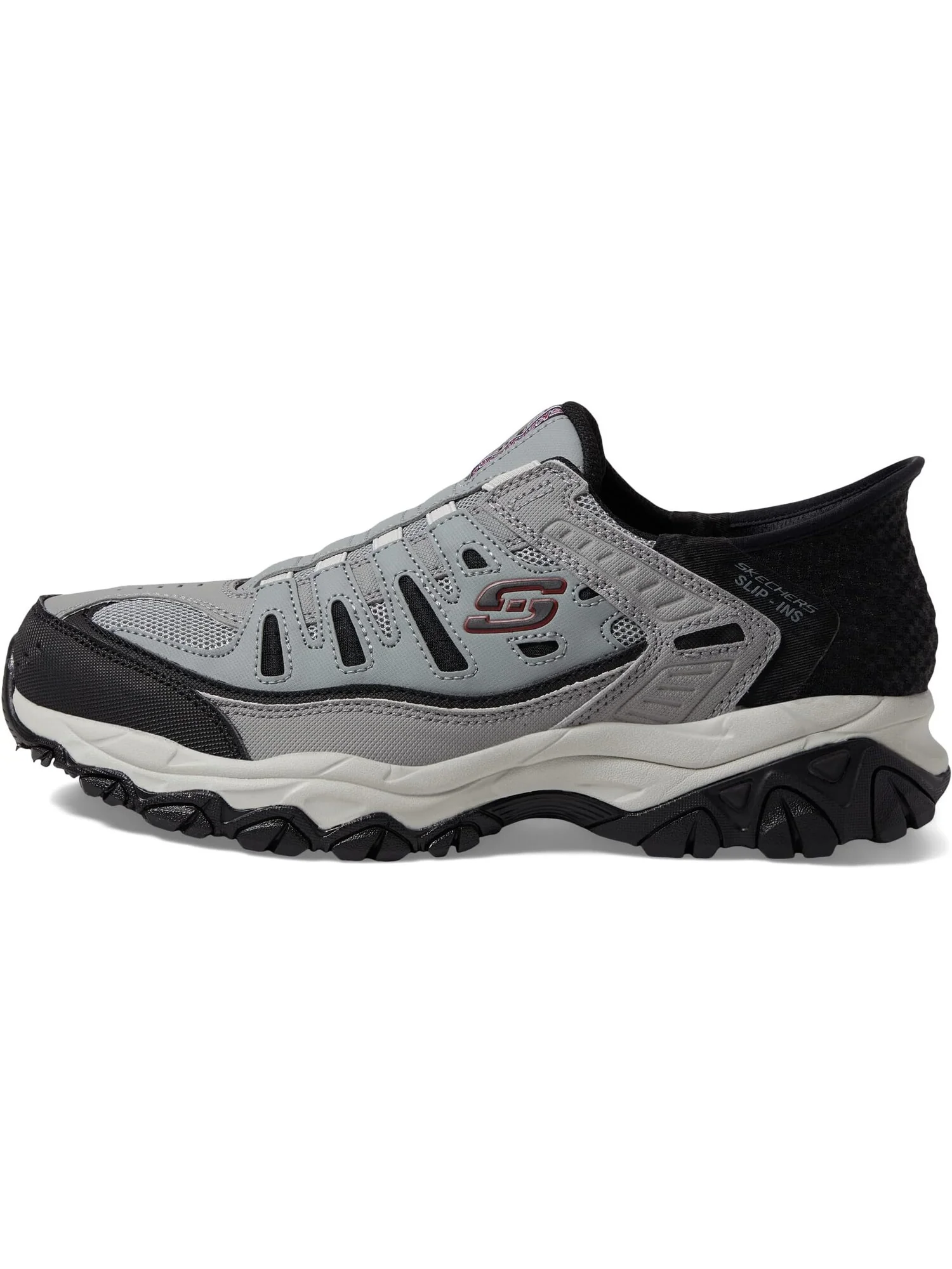 Кроссовки SKECHERS Afterburn M. Fit Ridgeburn Hands Free Slip-Ins — изображение 4 из 4, серый/черный