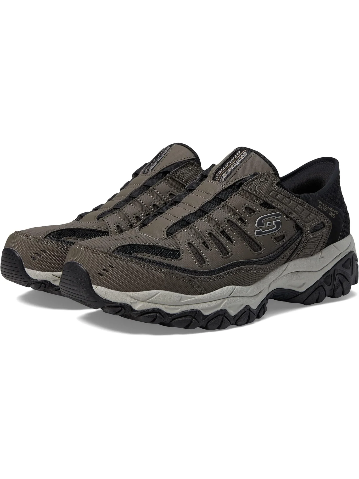 Кроссовки SKECHERS Afterburn M. Fit Ridgeburn Hands Free Slip-Ins