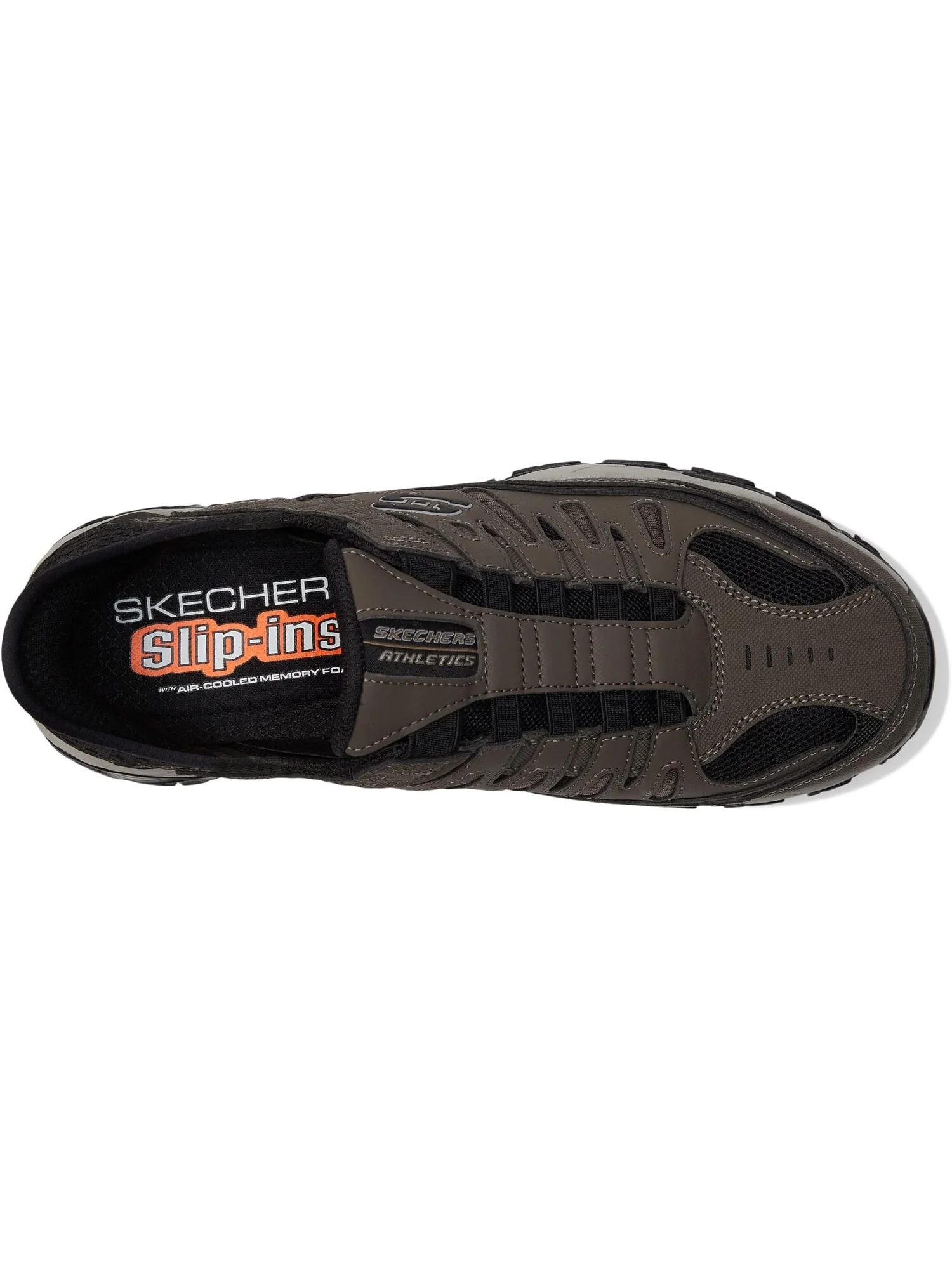 Кроссовки SKECHERS Afterburn M. Fit Ridgeburn Hands Free Slip-Ins — изображение 2 из 4, коричневый