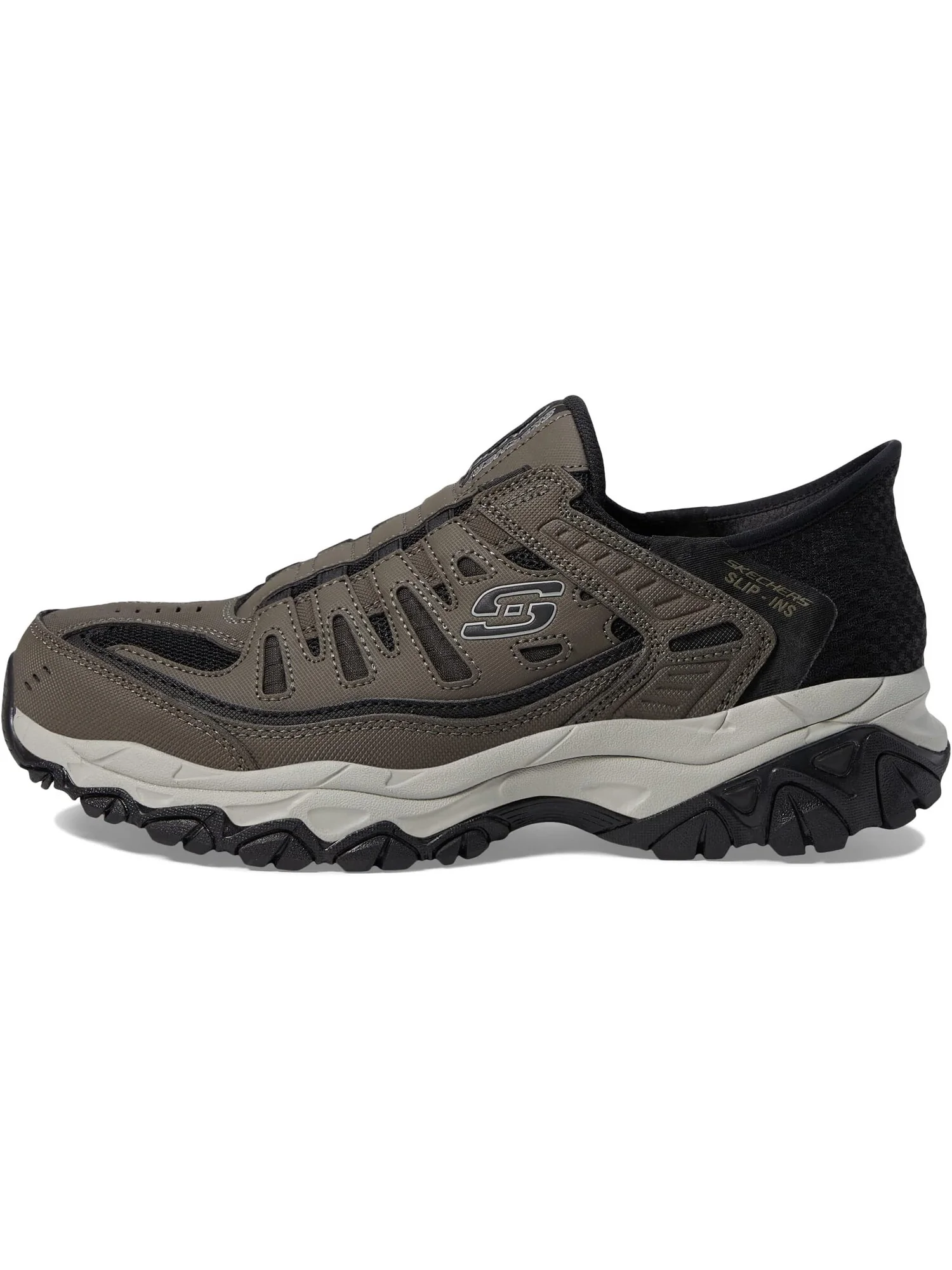 Кроссовки SKECHERS Afterburn M. Fit Ridgeburn Hands Free Slip-Ins — изображение 4 из 4, коричневый