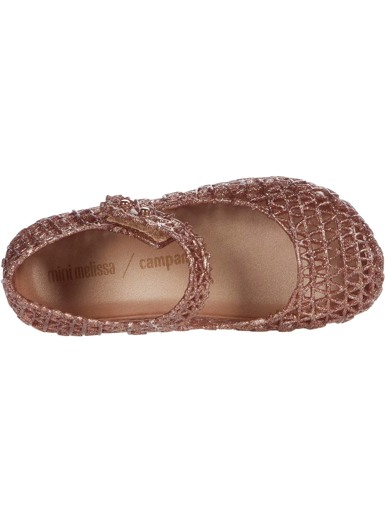 Детские балетки Mini Melissa Campana Papel с блестками — изображение 2 из 6, серебристый