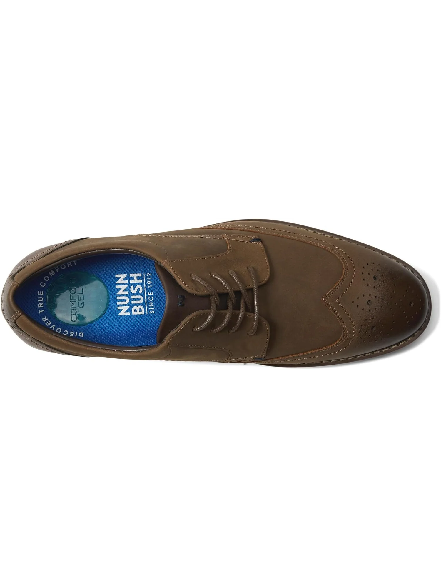 Оксфорды Centro Flex Wing Tip Oxford Nunn Bush — изображение 2 из 6, коричневый