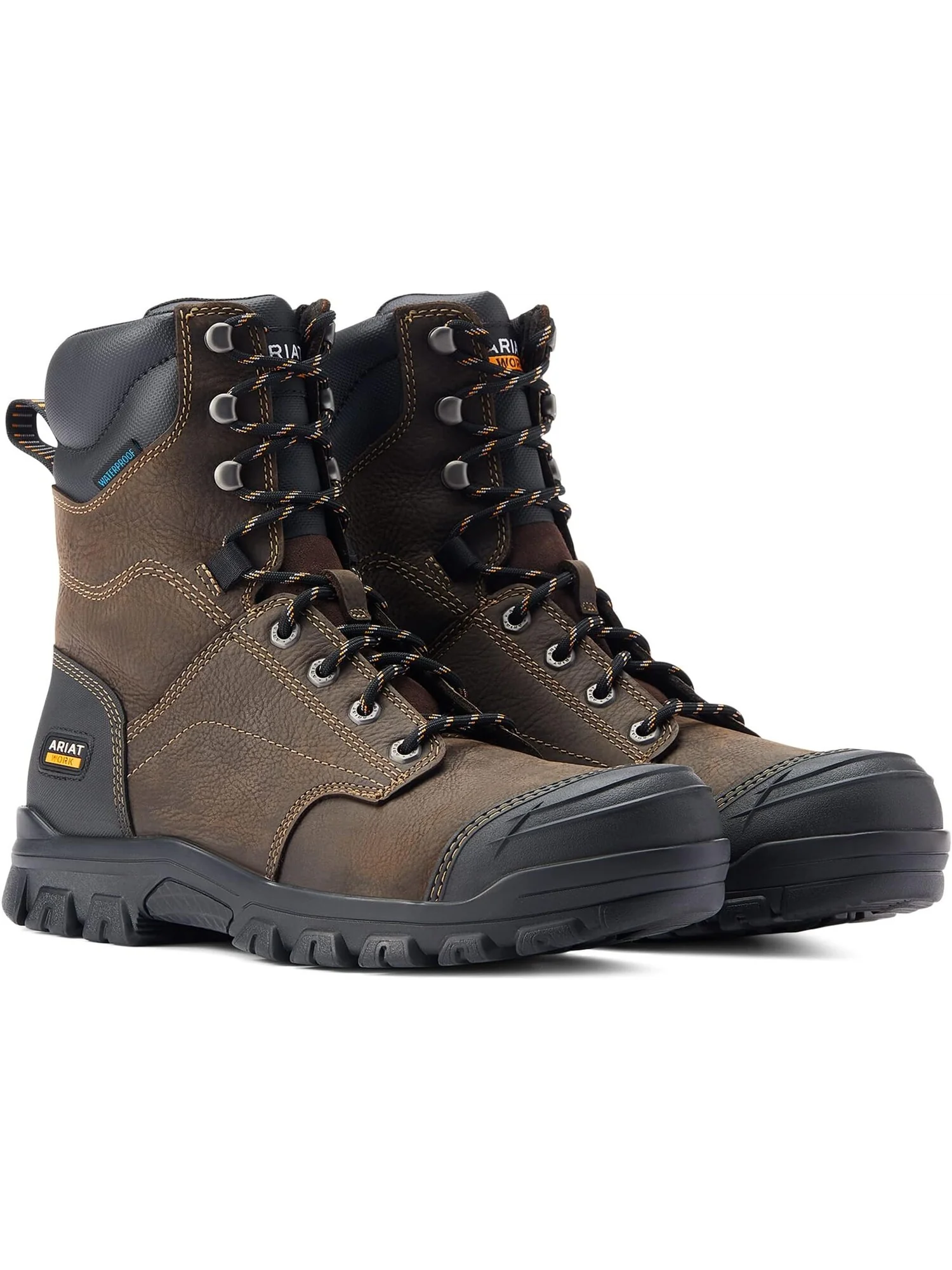 Ботинки Ariat Treadfast 8" Waterproof Work — изображение 1 из 4, коричневый
