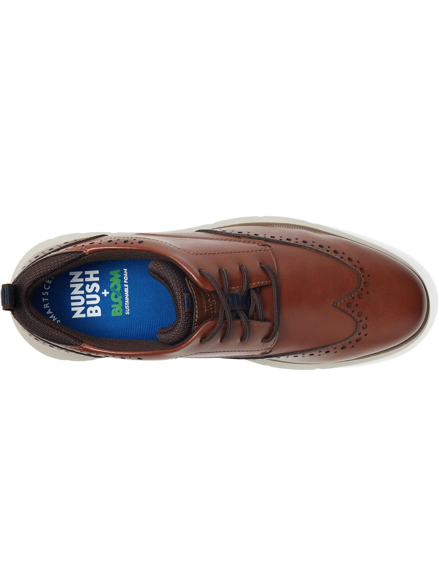 Кроссовки Nunn Bush Stance Wing Tip Oxford — изображение 2 из 4, коричневый