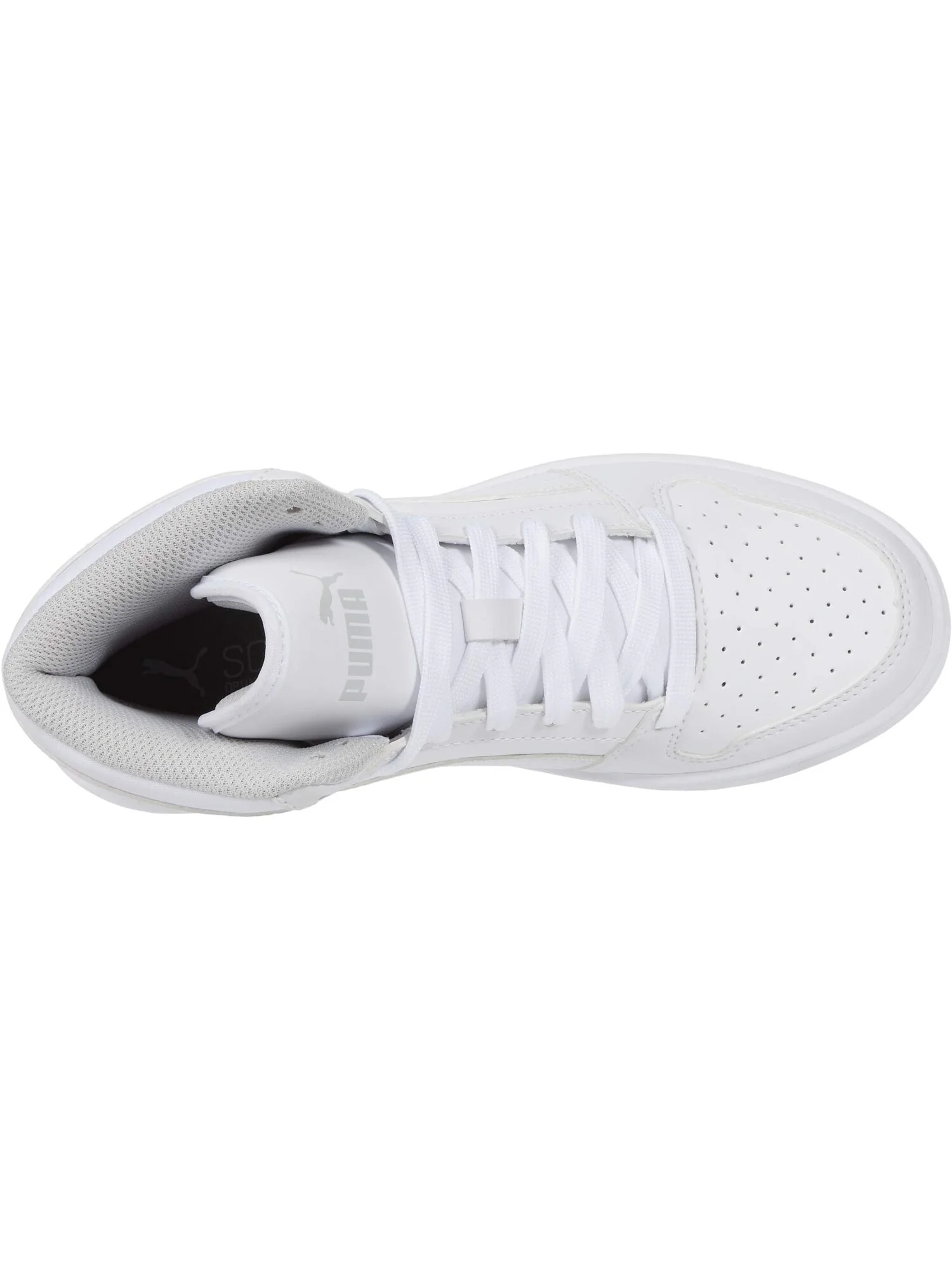 Кроссовки Rebound Layup Synthetic Leather PUMA — изображение 2 из 6, белый/серый фиолетовый