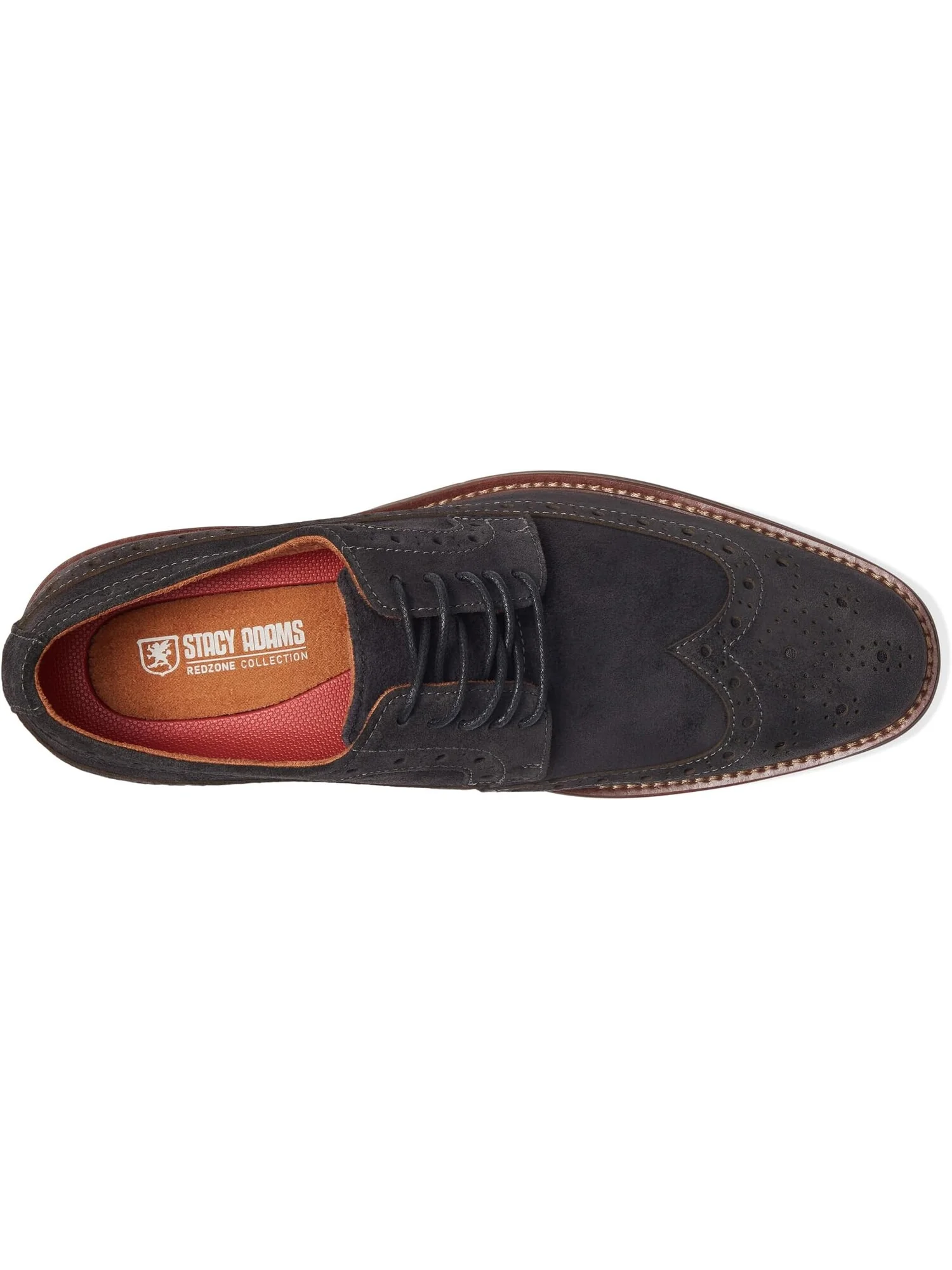 Оксфорды Stacy Adams Marligan Wing Tip — изображение 2 из 4, темный серый