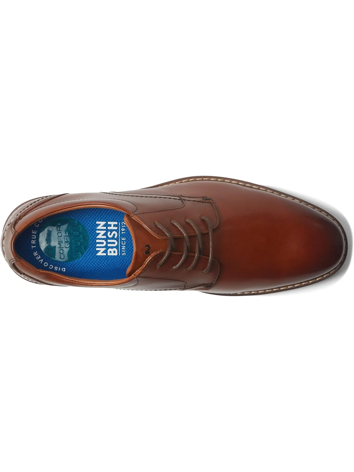 Оксфорды Centro Flex Plain Toe Oxford Nunn Bush — изображение 2 из 6, коричневый