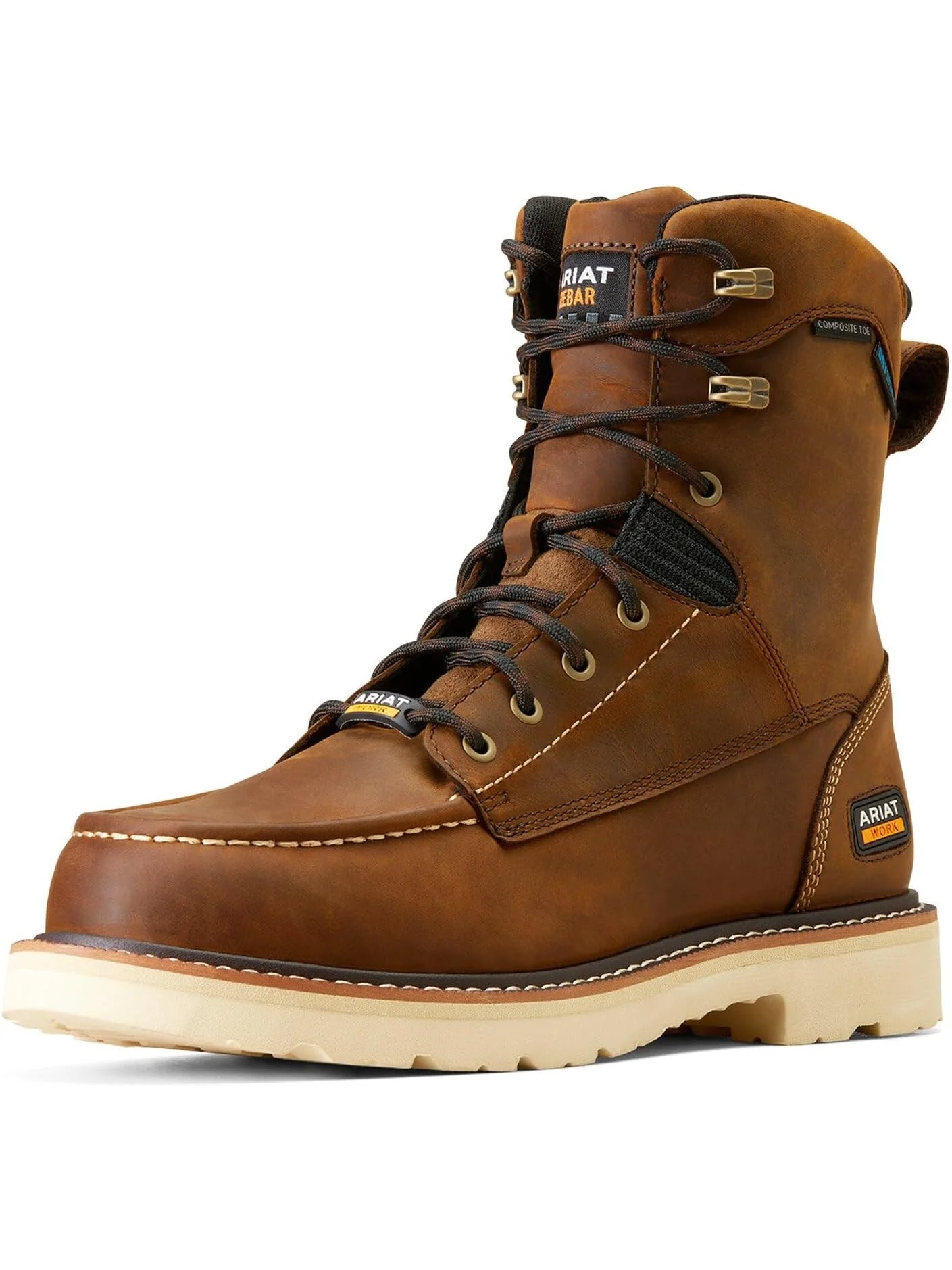 Ботинки Ariat Rebar Lift 8" Waterproof Composite Toe Work — изображение 1 из 4, коричневый