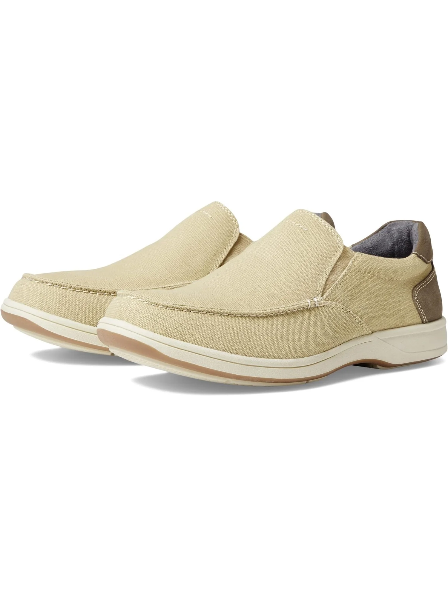 Лоферы Florsheim Lakeside Canvas Moc Toe Slip-On — изображение 1 из 4, песочный