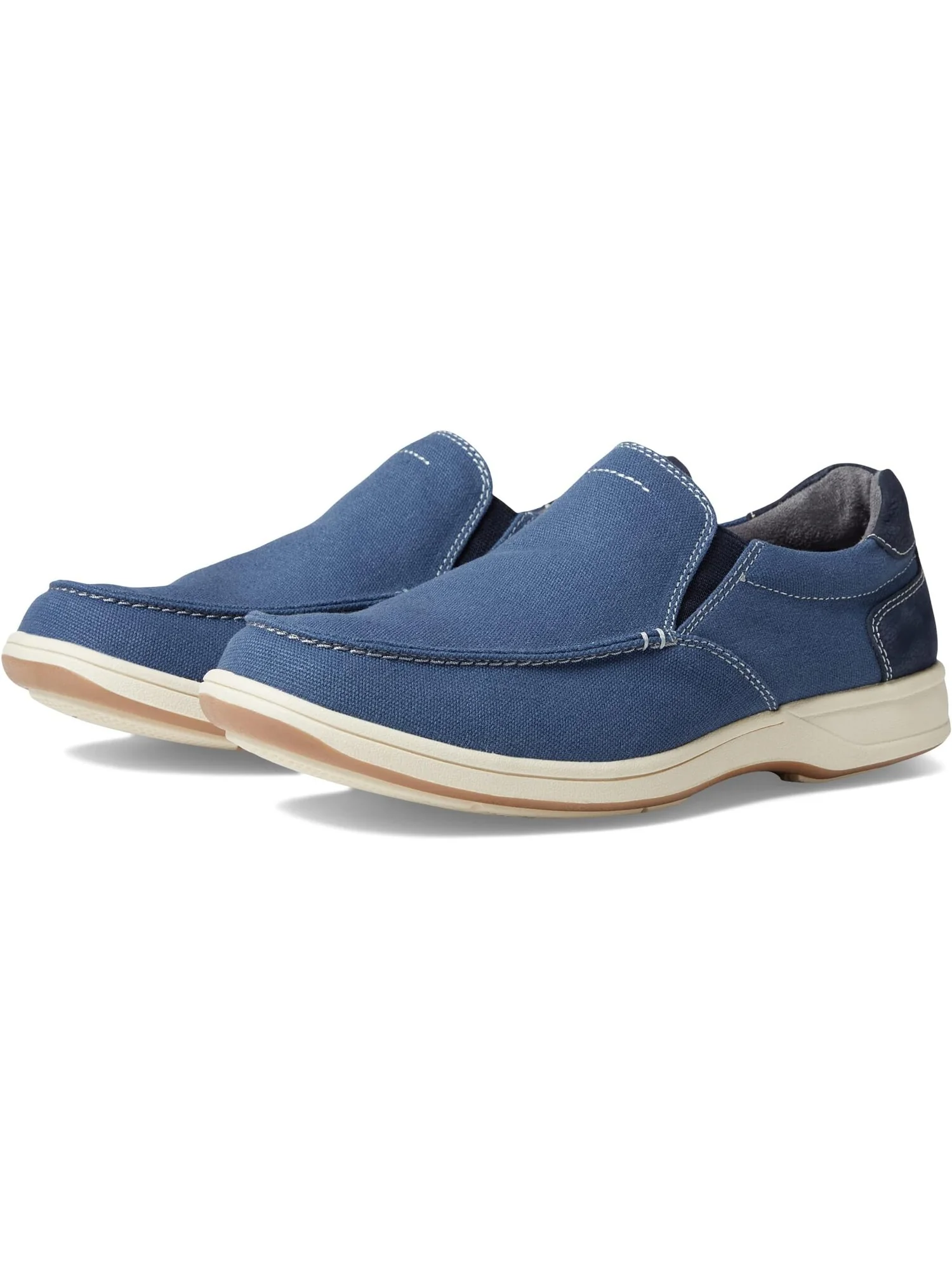 Лоферы Florsheim Lakeside Canvas Moc Toe Slip-On — изображение 1 из 4, темно-синий