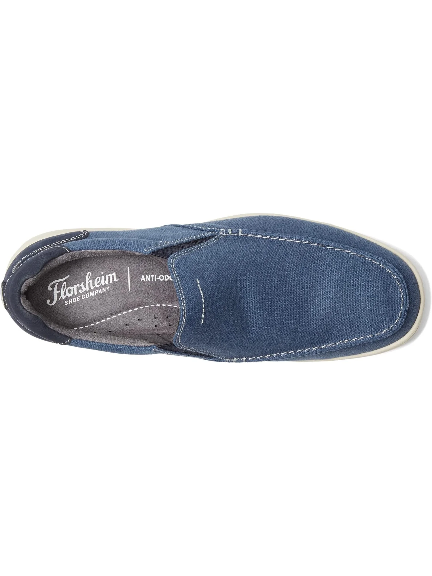 Лоферы Florsheim Lakeside Canvas Moc Toe Slip-On — изображение 2 из 4, темно-синий
