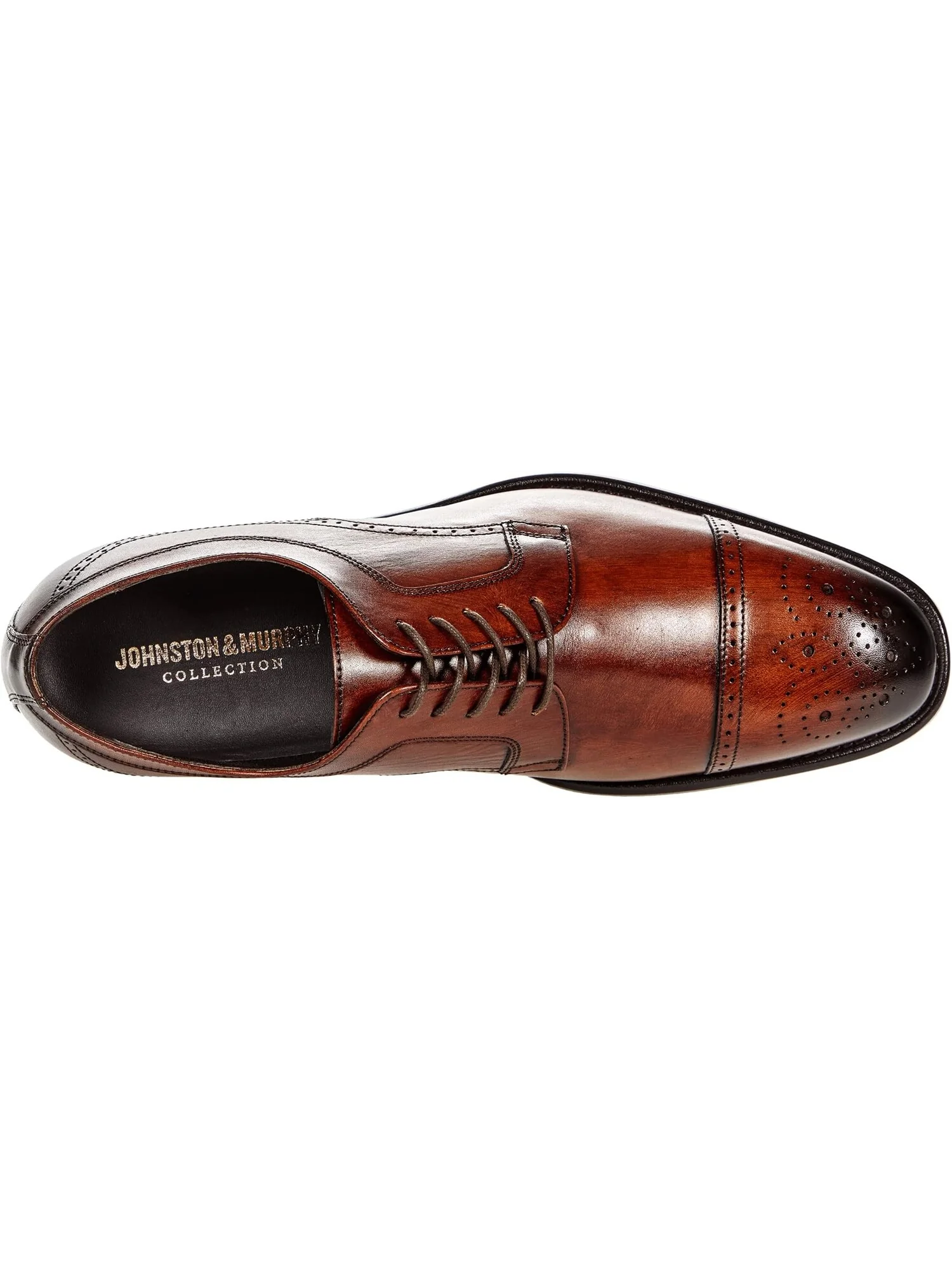 Оксфорды Johnston & Murphy Collection Ellsworth Cap Toe — изображение 2 из 4, коричневый