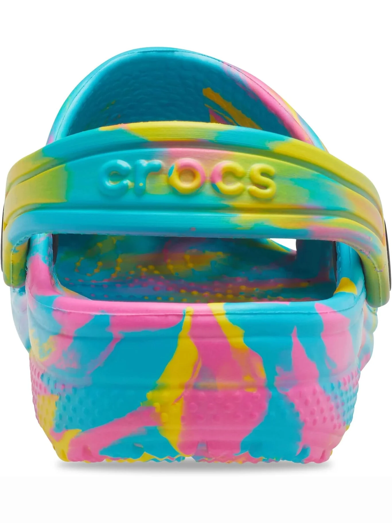 Сабо Classic Marbled Tie-Dye Clog Crocs — изображение 5 из 7, голубой/мульти