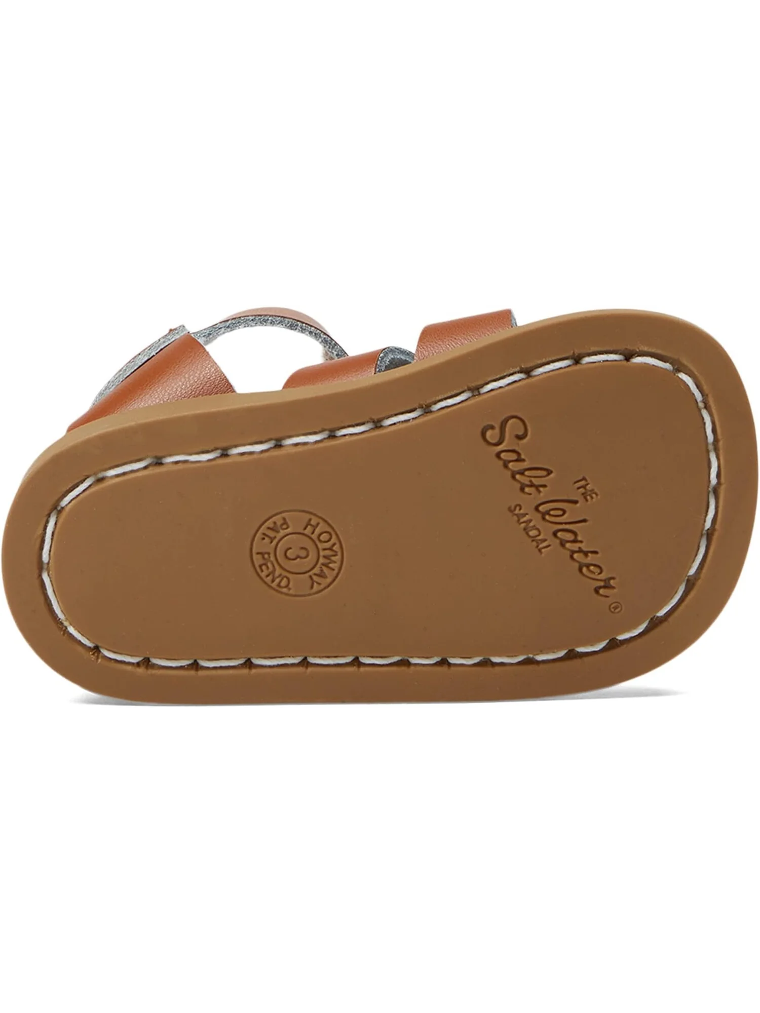 Сандалии на плоской подошве The Original Salt Water Hook & Loop Salt Water Sandal by Hoy Shoes — изображение 3 из 5, бежевый